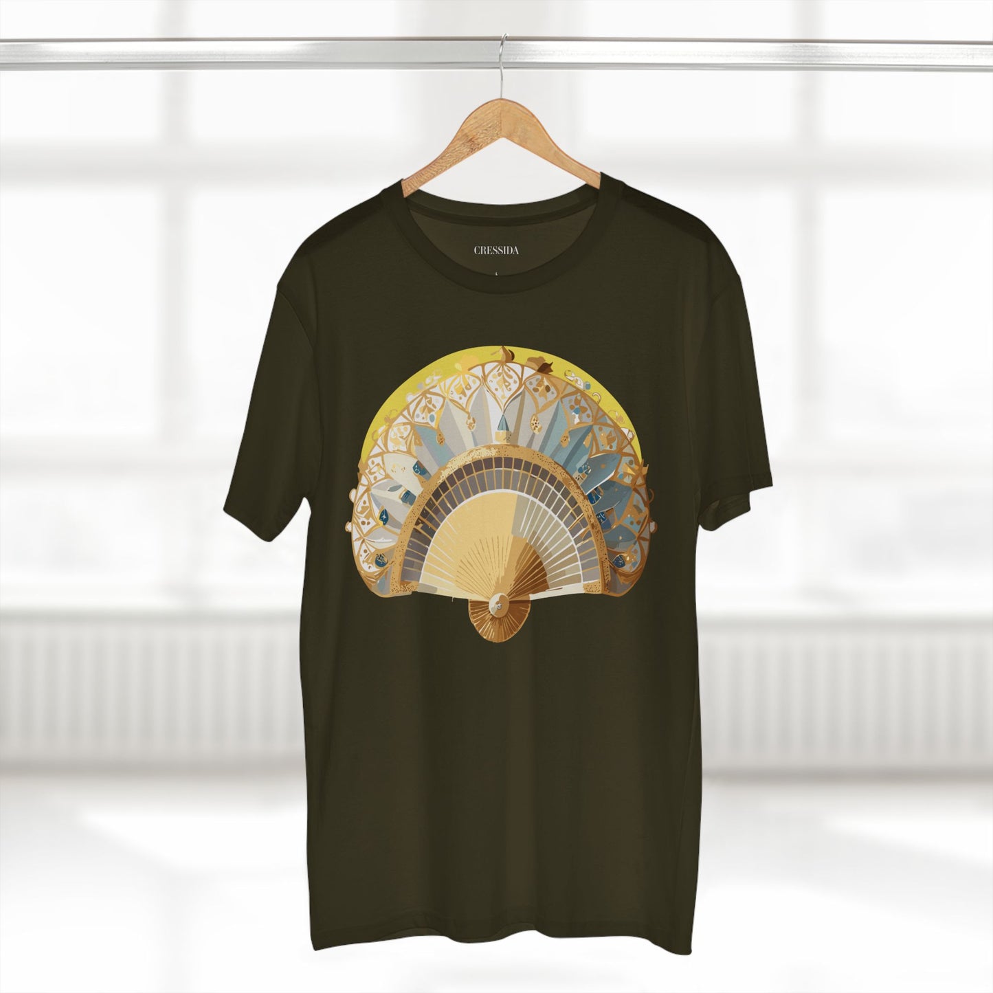 Fan shirt, Shirt with Fan, Tee Shirt with Antique Fan