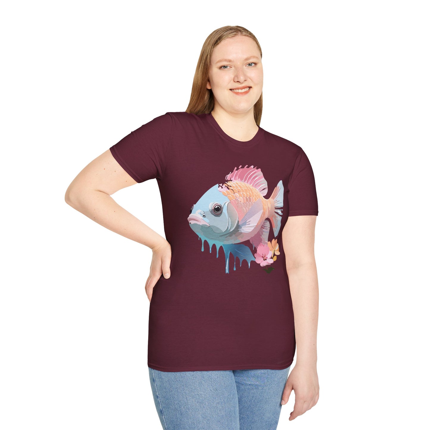 Copy of Fish Art Design Shirt, T Shirt with Fish, Graphic Shirt, Tee Shirt with Graphic Design, Shirt with Fish Graphic Art