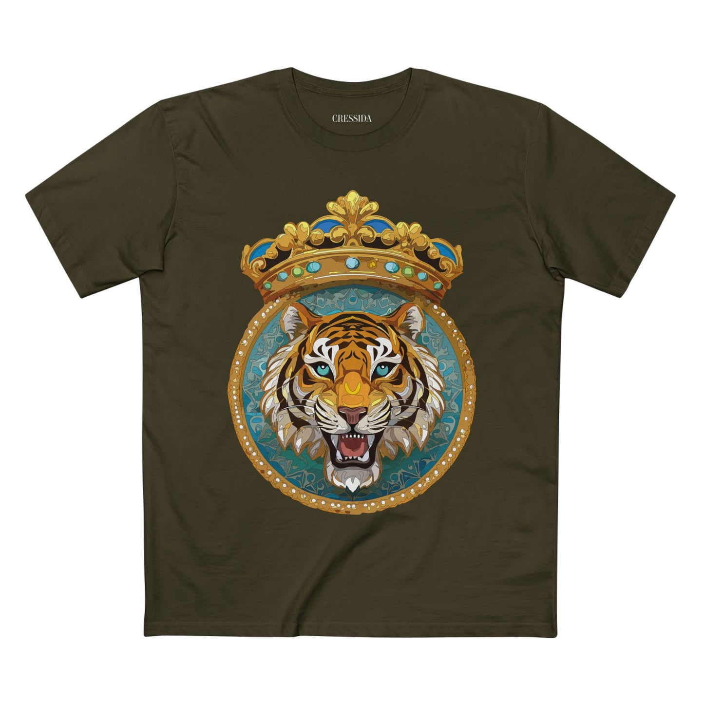 Unisex Animal Art Tee With Antique Medallion Design Premium Cotton Shirt