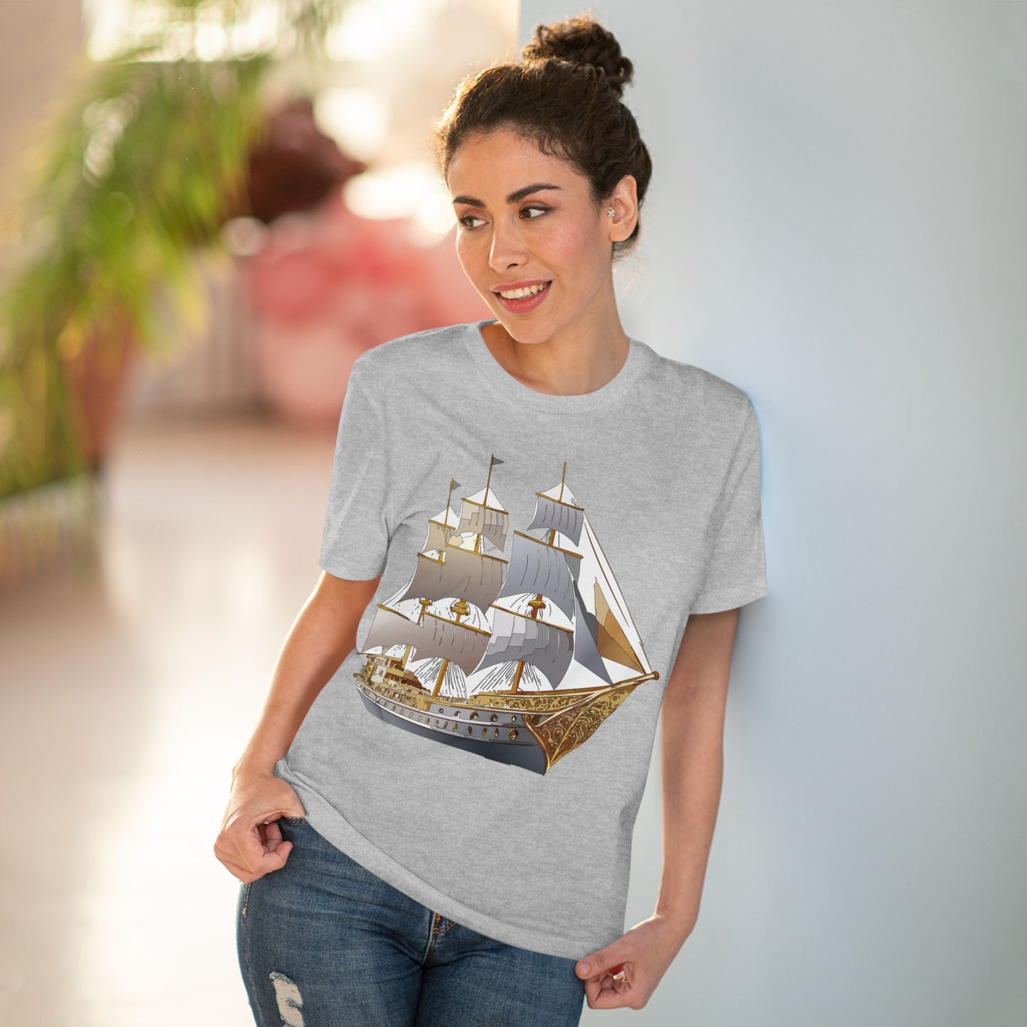 Organic T-shirt with Ship