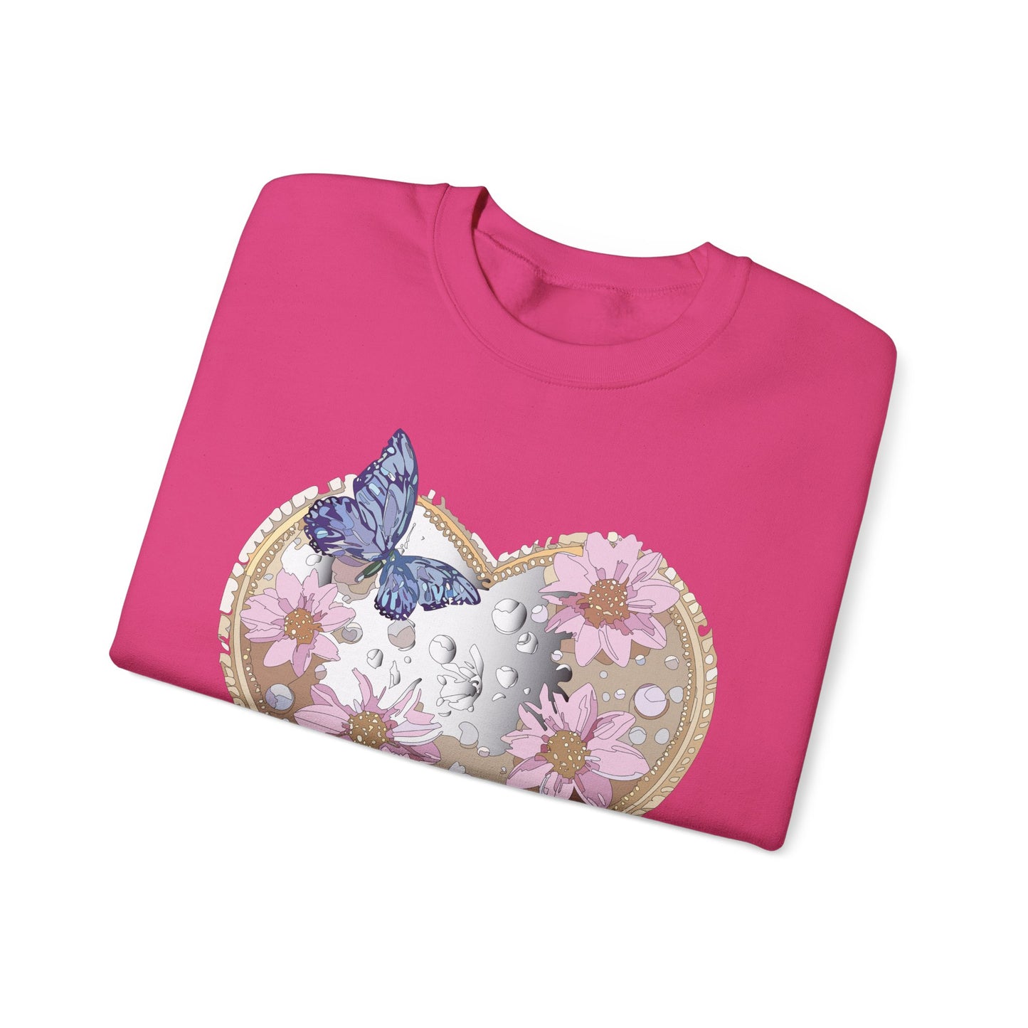 Floral Heart Sweatshirt, Floral Love Sweatshirt, Valentine's Day Sweatshirt, Heart Floral Sweatshirt