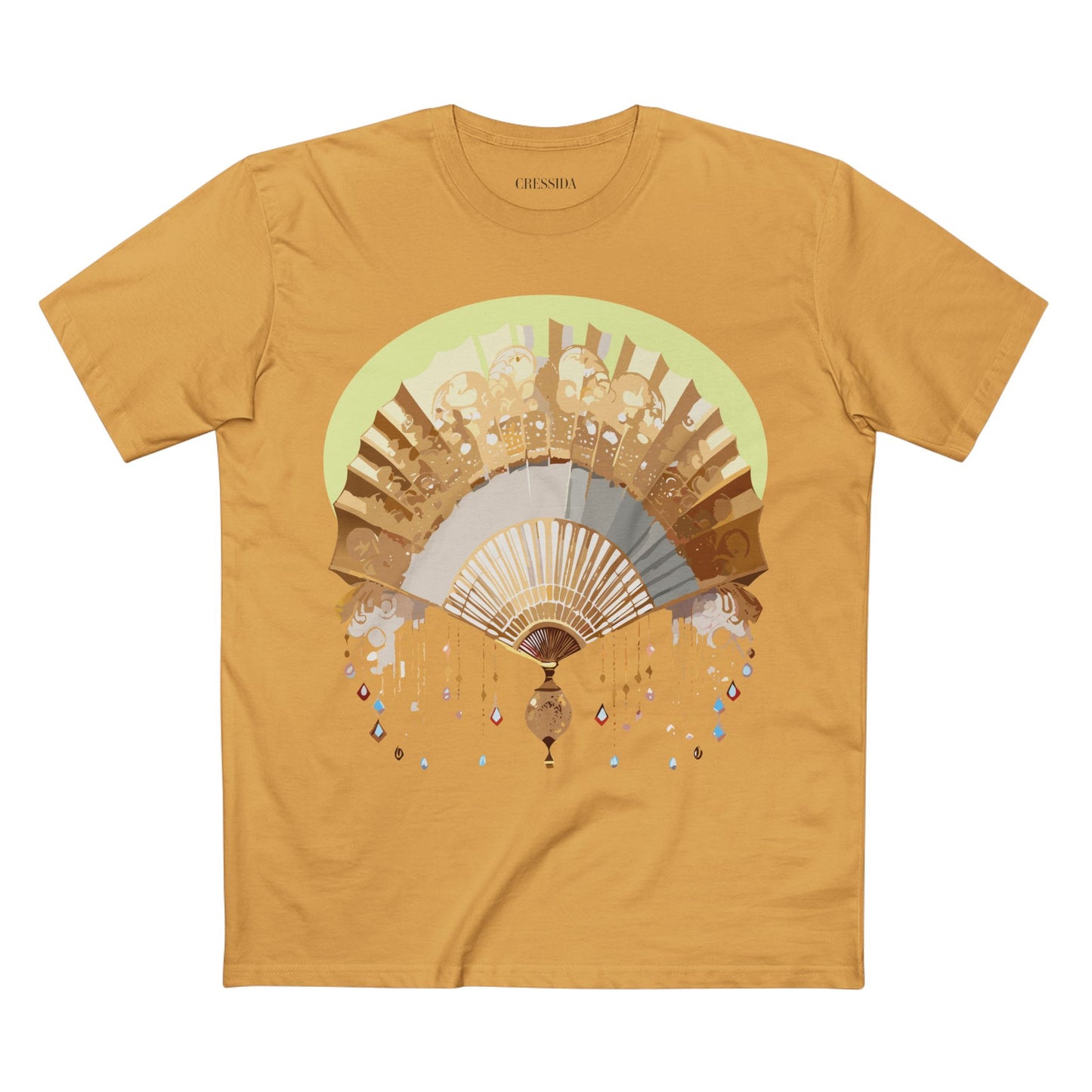 Fan shirt, Shirt with Fan, Tee Shirt with Antique Fan