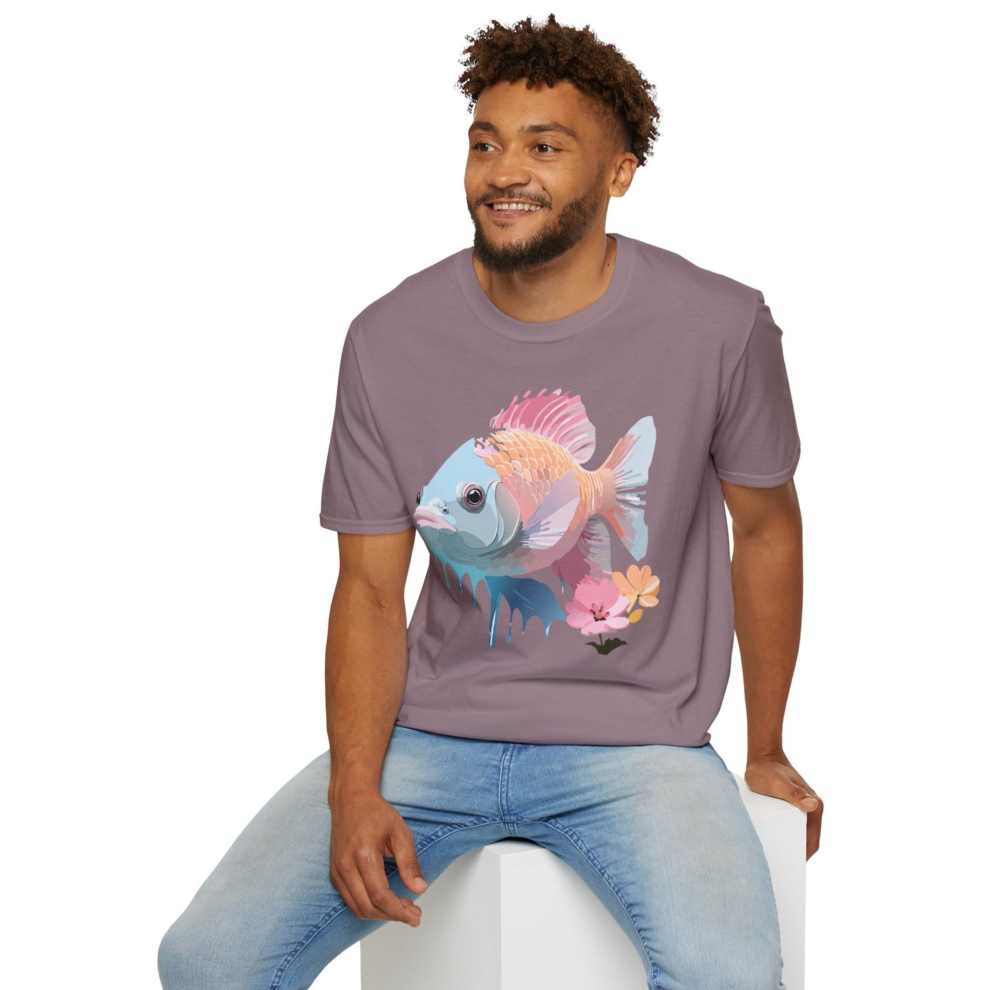 Copy of Fish Art Design Shirt, T Shirt with Fish, Graphic Shirt, Tee Shirt with Graphic Design, Shirt with Fish Graphic Art