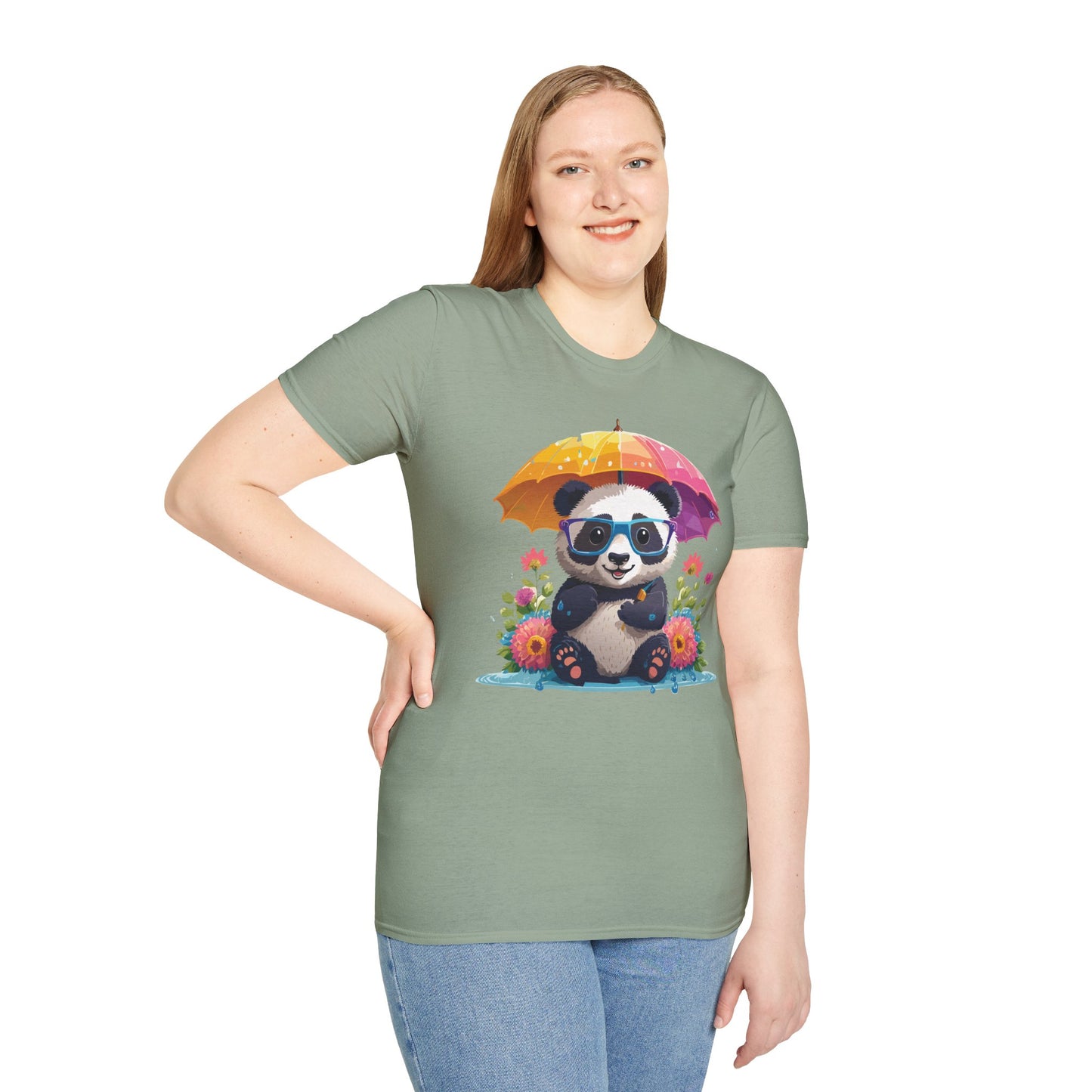 Panda Shirt, T Shirt with Panda, Animal Shirt, Tee Shirt with Animals