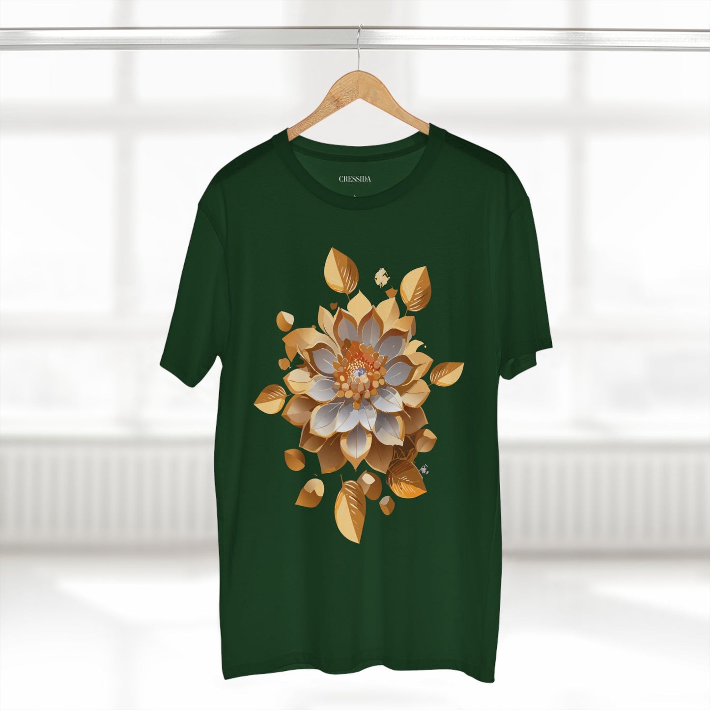 Floral Shirt, Shirt with Flower, Tee Shirt with Antique Flower