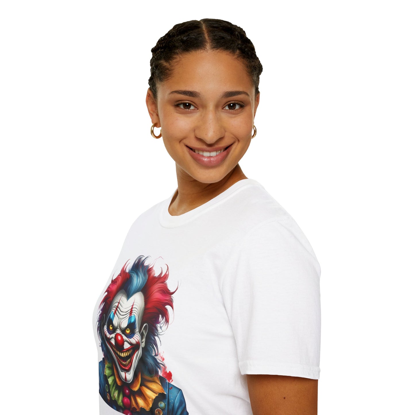 Clown Shirt, T Shirt with Clown, Funny Man Shirt, Tee Shirt with Funny Man, Circus Shirt, Shirt with Circus, Scary Man Shirt, Shirt with Scary Man