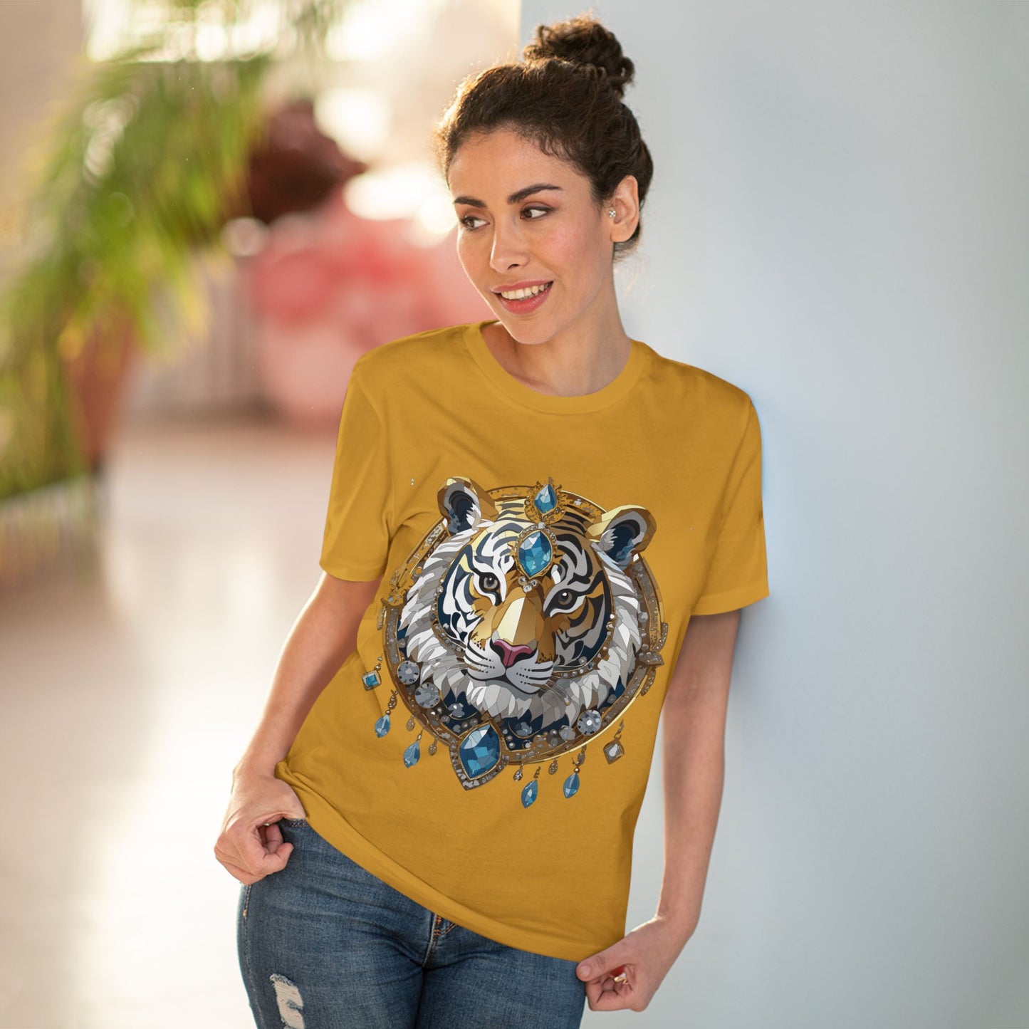 Organic T-shirt with Animals - Tiger