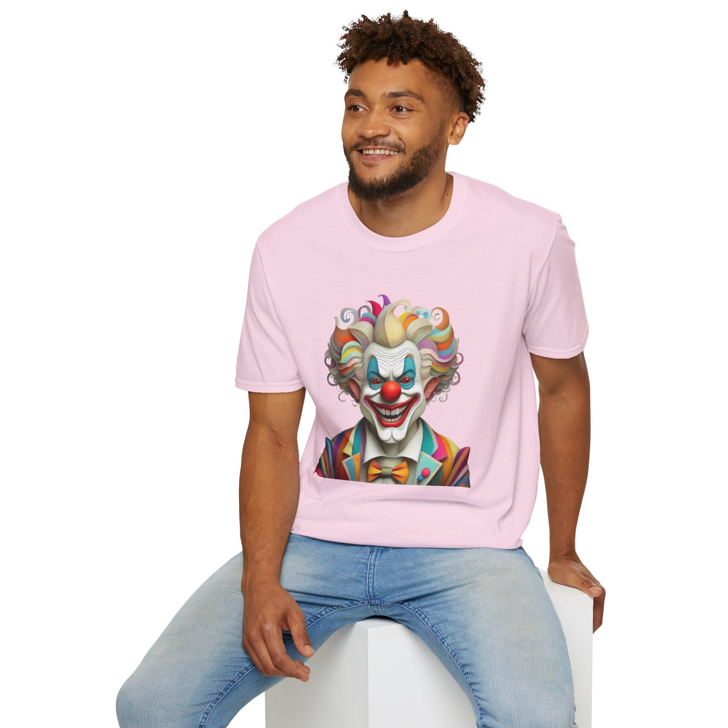 Clown Shirt, T Shirt with Clown, Funny Man Shirt, Tee Shirt with Funny Man, Circus Shirt, Shirt with Circus, Scary Man Shirt, Shirt with Scary Man