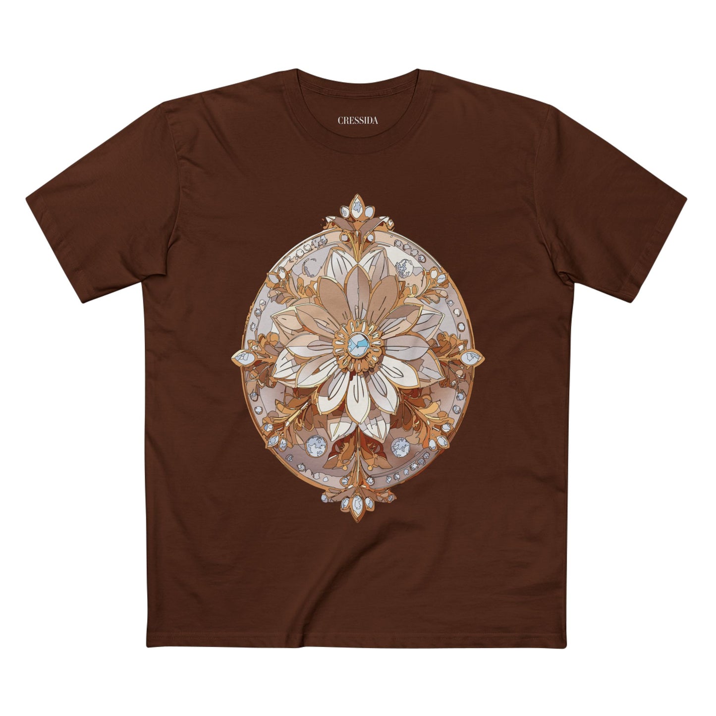Floral Shirt, Shirt with Flower, Tee Shirt with Antique Flower
