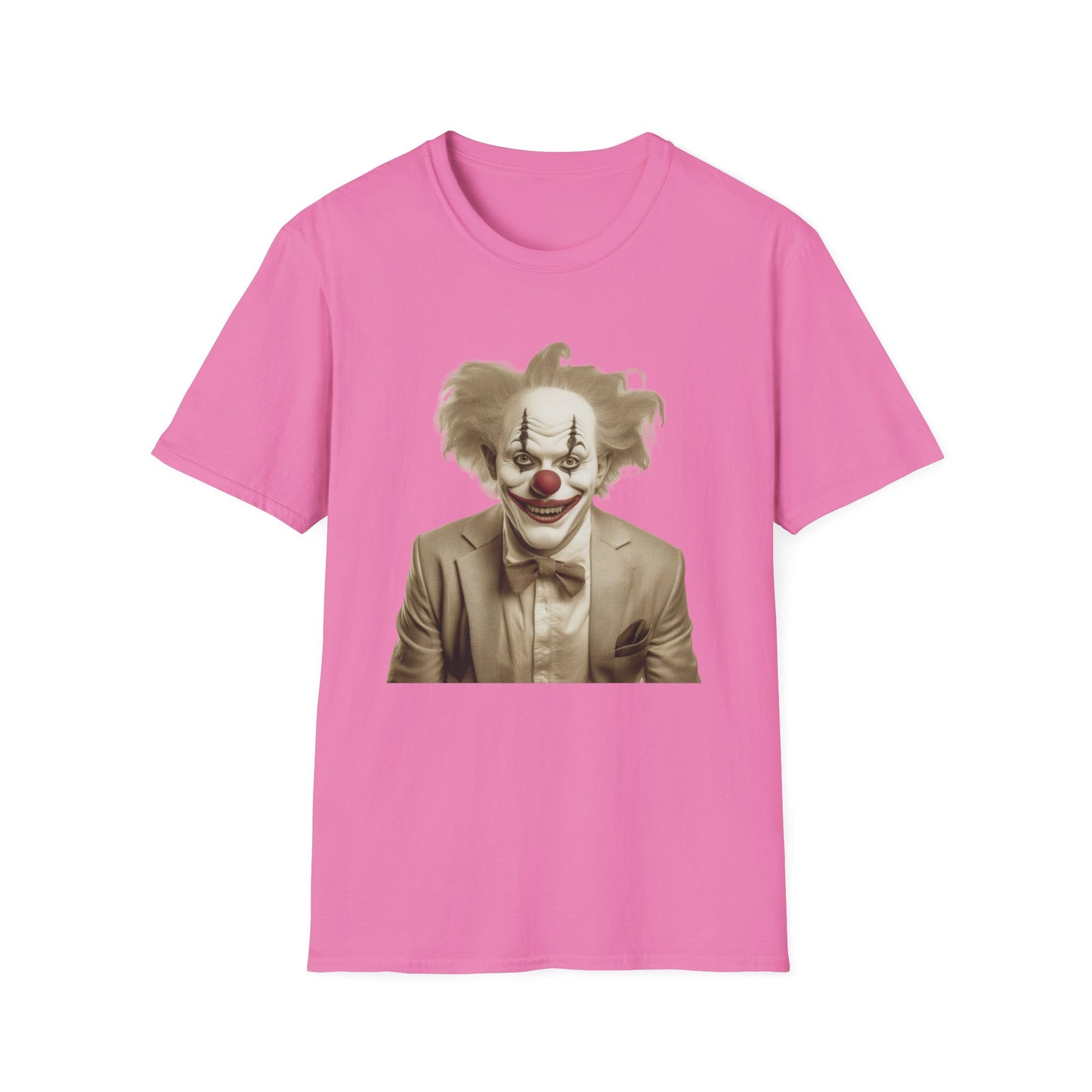 Clown Shirt, T Shirt with Clown, Funny Man Shirt, Tee Shirt with Funny Man, Circus Shirt, Shirt with Circus, Scary Man Shirt, Shirt with Scary Man