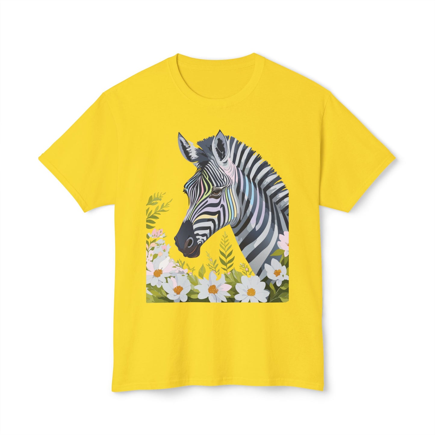 Zebra T-Shirt, Vintage Zebra Tee, Floral Tees, Zebra Art Design Shirt, Tee Shirt with Zebra 7