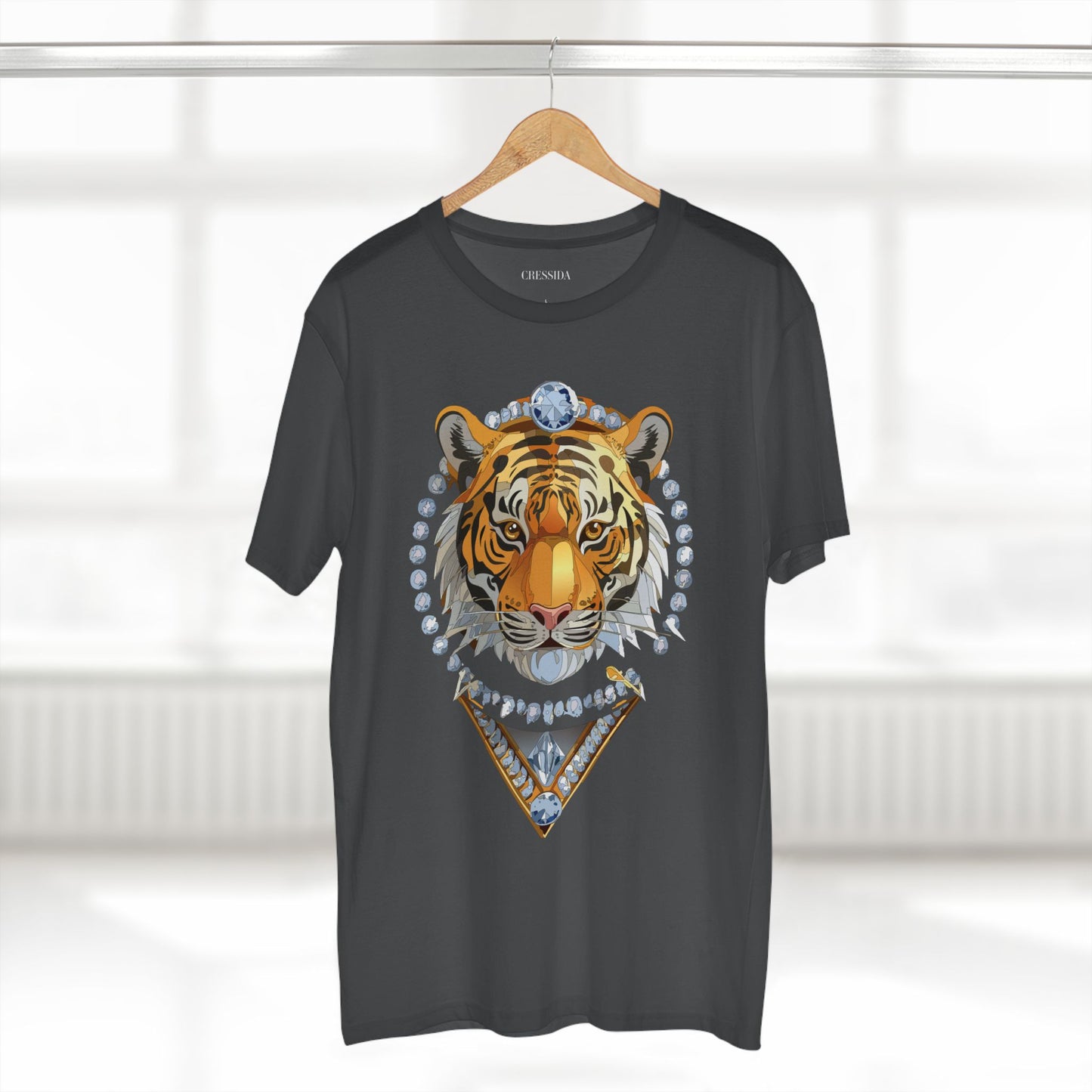 Unisex Premium Cotton Tee Shirt Featuring Antique Animal Medallion Art