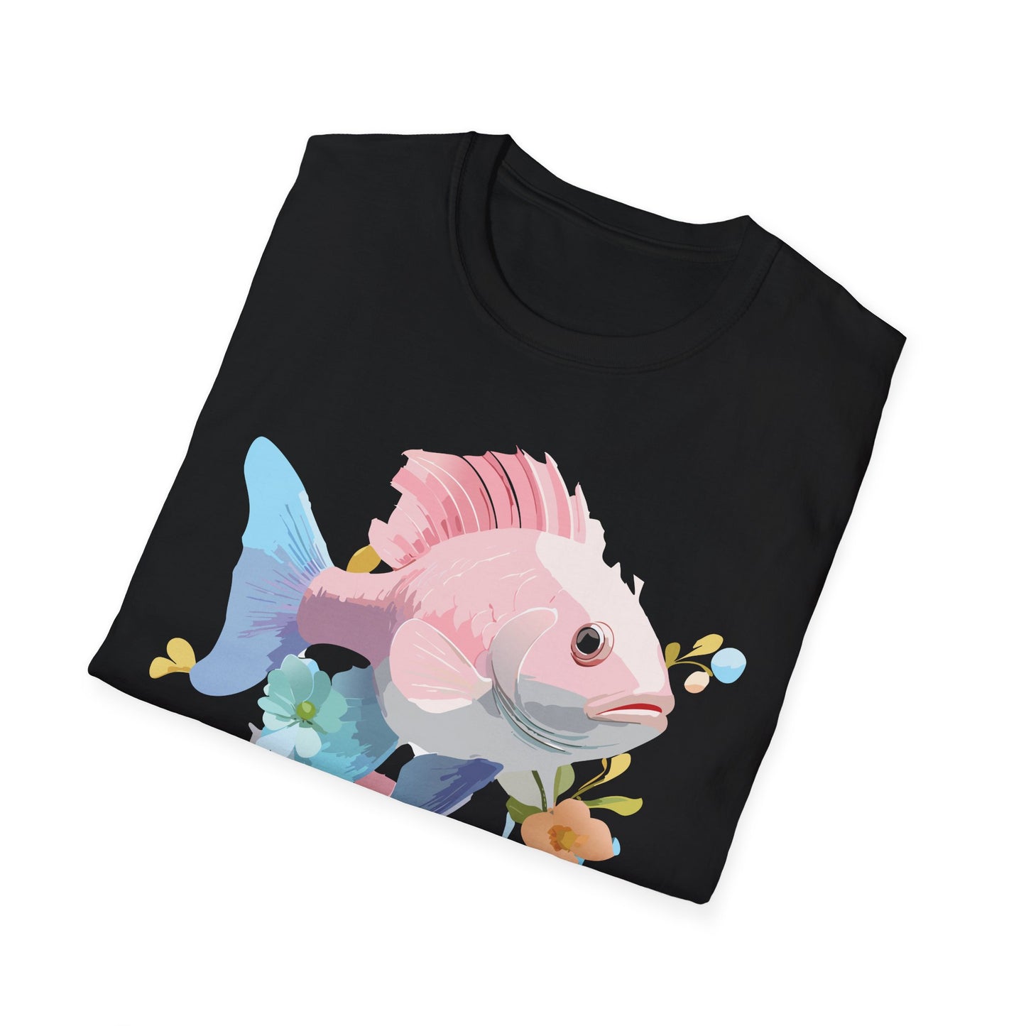 Fish Art Design Shirt, T Shirt with Fish, Graphic Shirt, Tee Shirt with Graphic Design, Shirt with Fish Graphic Art