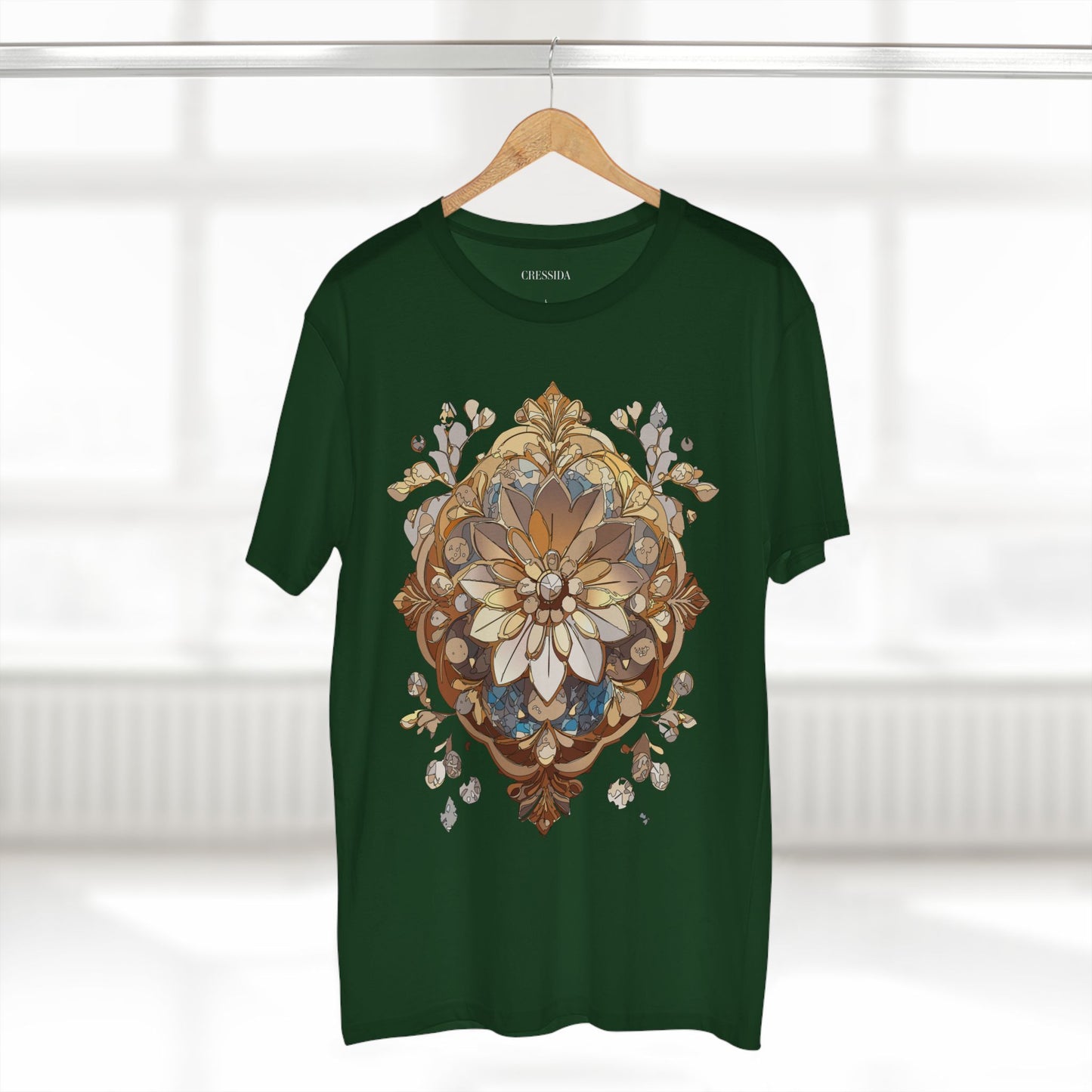 Floral Shirt, Shirt with Flower, Tee Shirt with Antique Flower