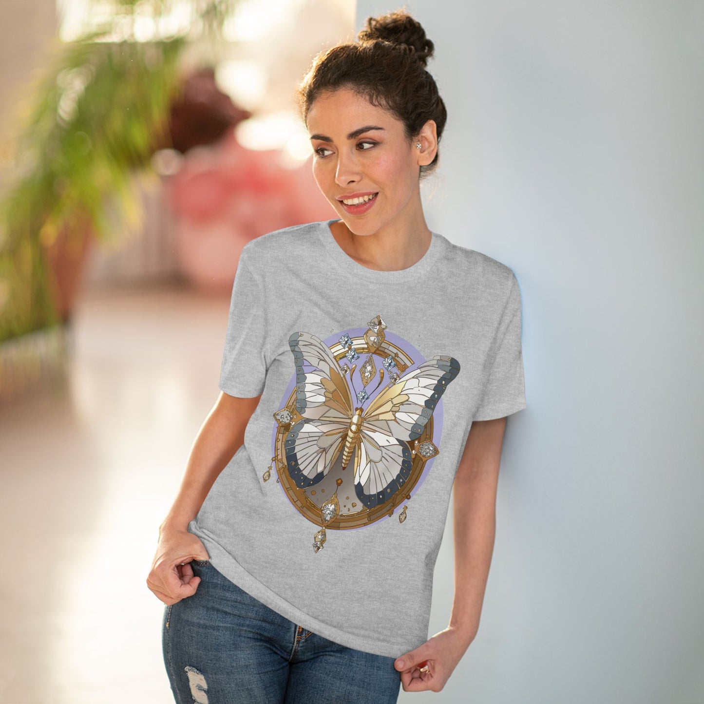 Organic T-shirt with Butterfly