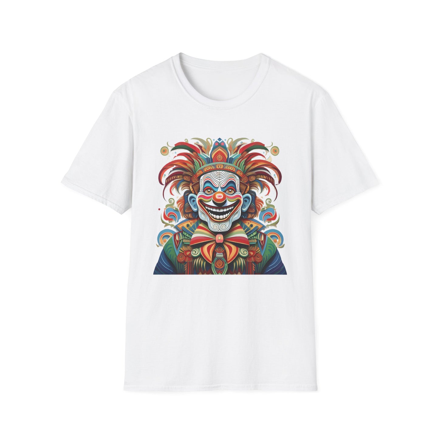 Clown Shirt, T Shirt with Clown, Funny Man Shirt, Tee Shirt with Funny Man, Circus Shirt, Shirt with Circus, Scary Man Shirt, Shirt with Scary Man