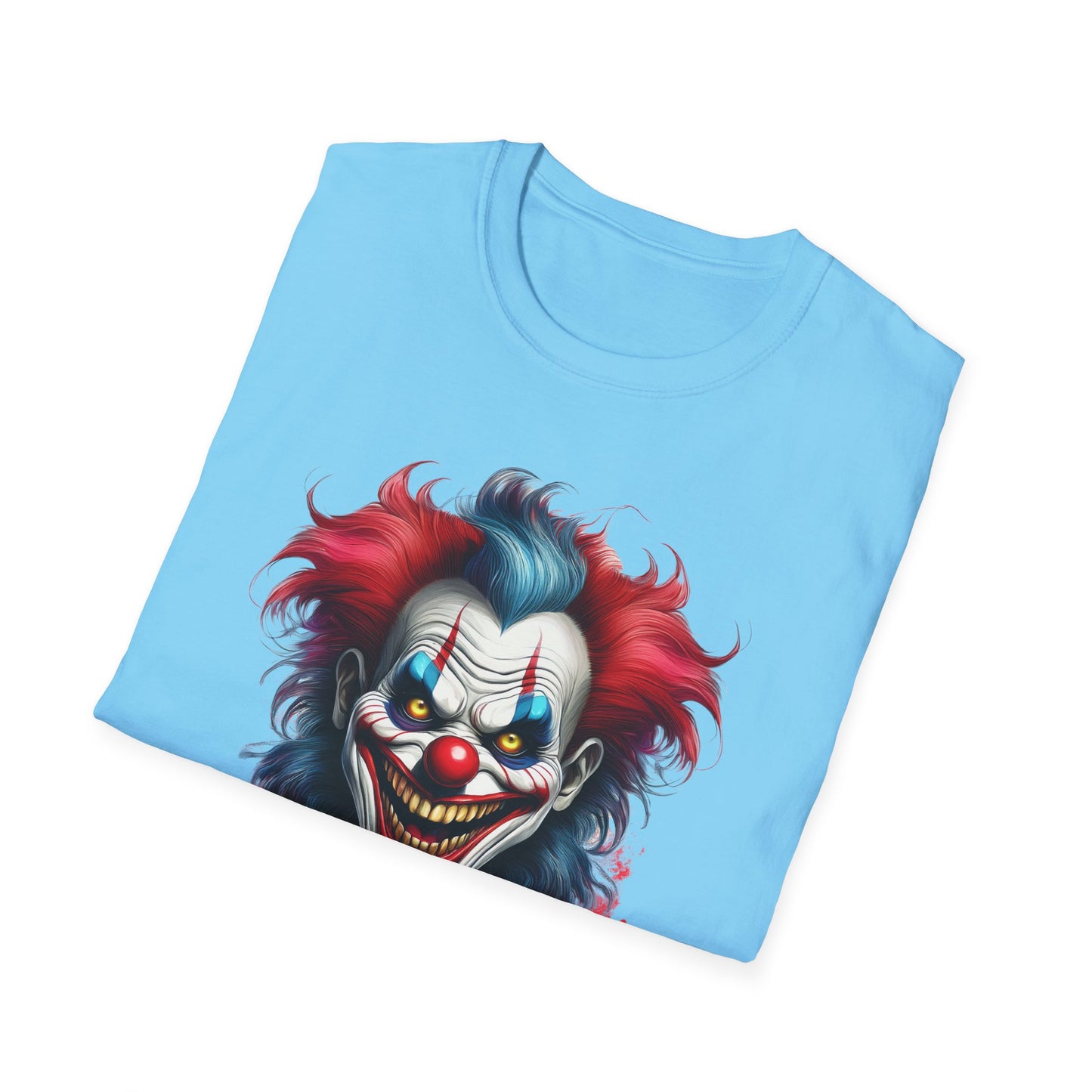 Clown Shirt, T Shirt with Clown, Funny Man Shirt, Tee Shirt with Funny Man, Circus Shirt, Shirt with Circus, Scary Man Shirt, Shirt with Scary Man
