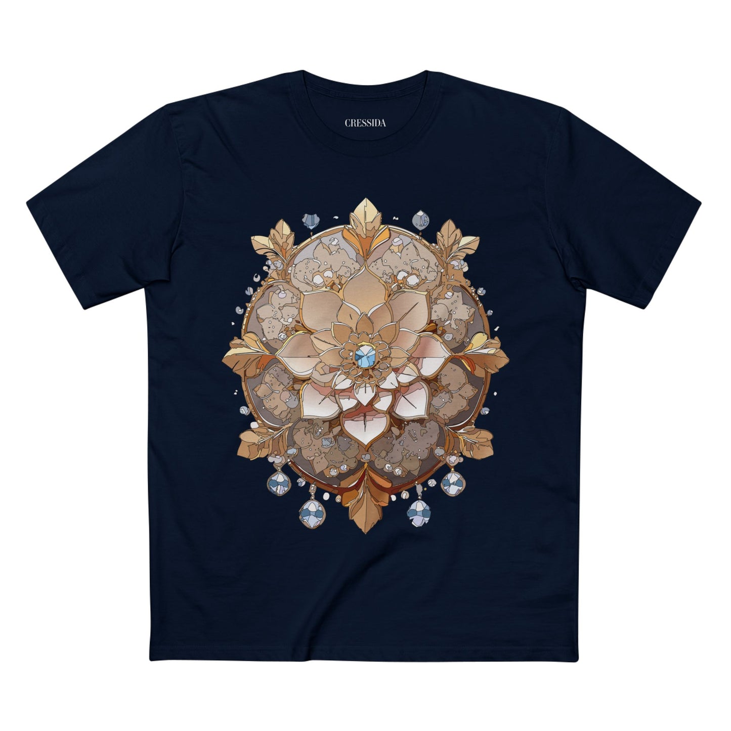 Floral Shirt, Shirt with Flower, Tee Shirt with Antique Flower