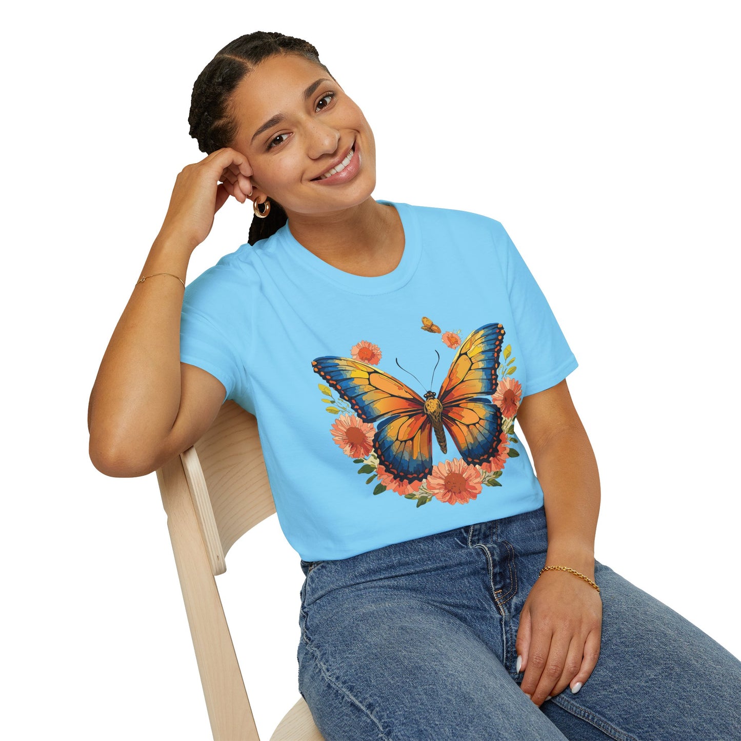 Butterfly Shirt, T Shirt with Butterfly, Monarch Shirt