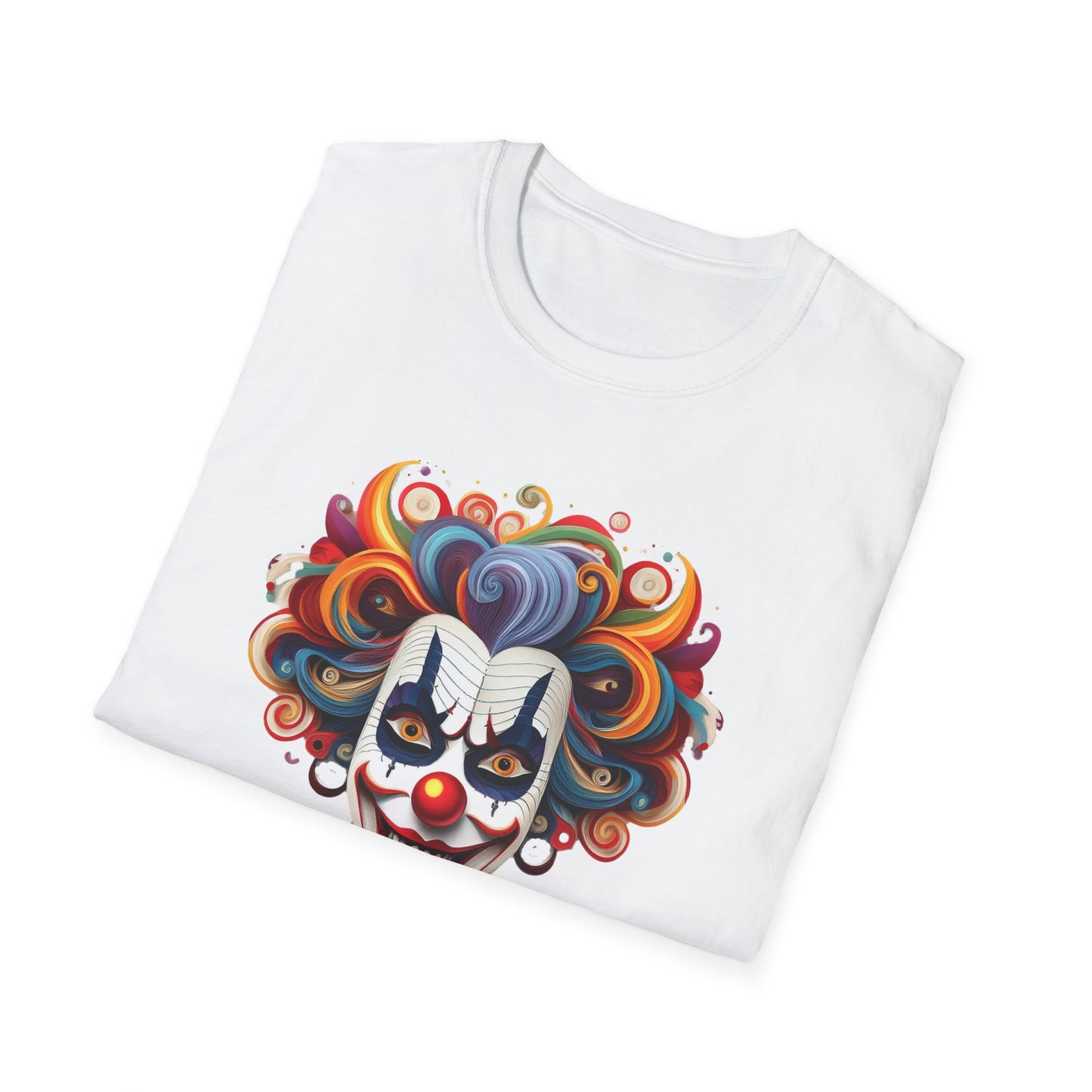 Clown Shirt, T Shirt with Clown, Funny Man Shirt, Tee Shirt with Funny Man, Circus Shirt, Shirt with Circus, Scary Man Shirt, Shirt with Scary Man