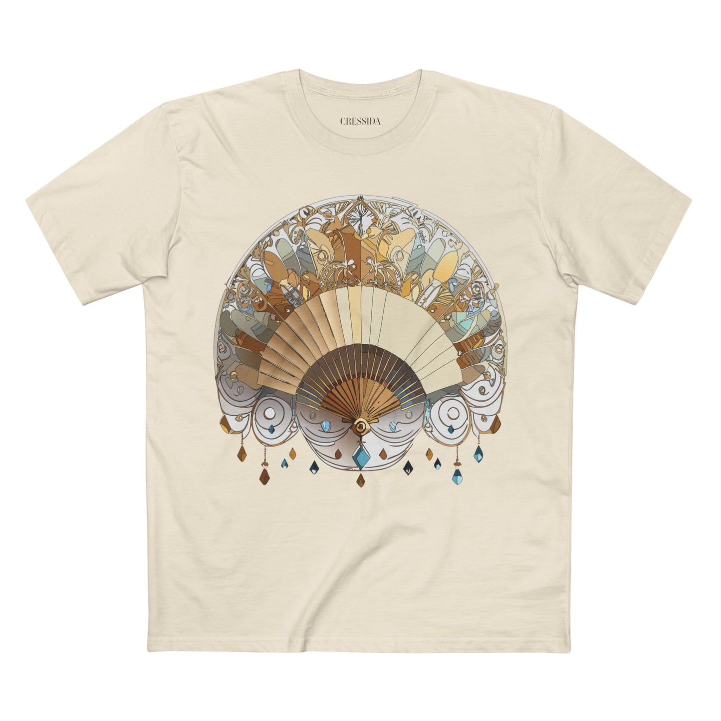 Fan shirt, Shirt with Fan, Tee Shirt with Antique Fan