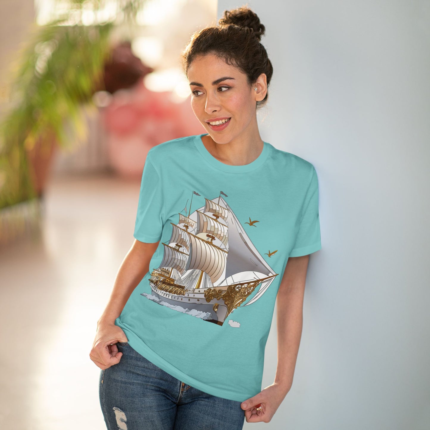 Organic T-shirt with Ship