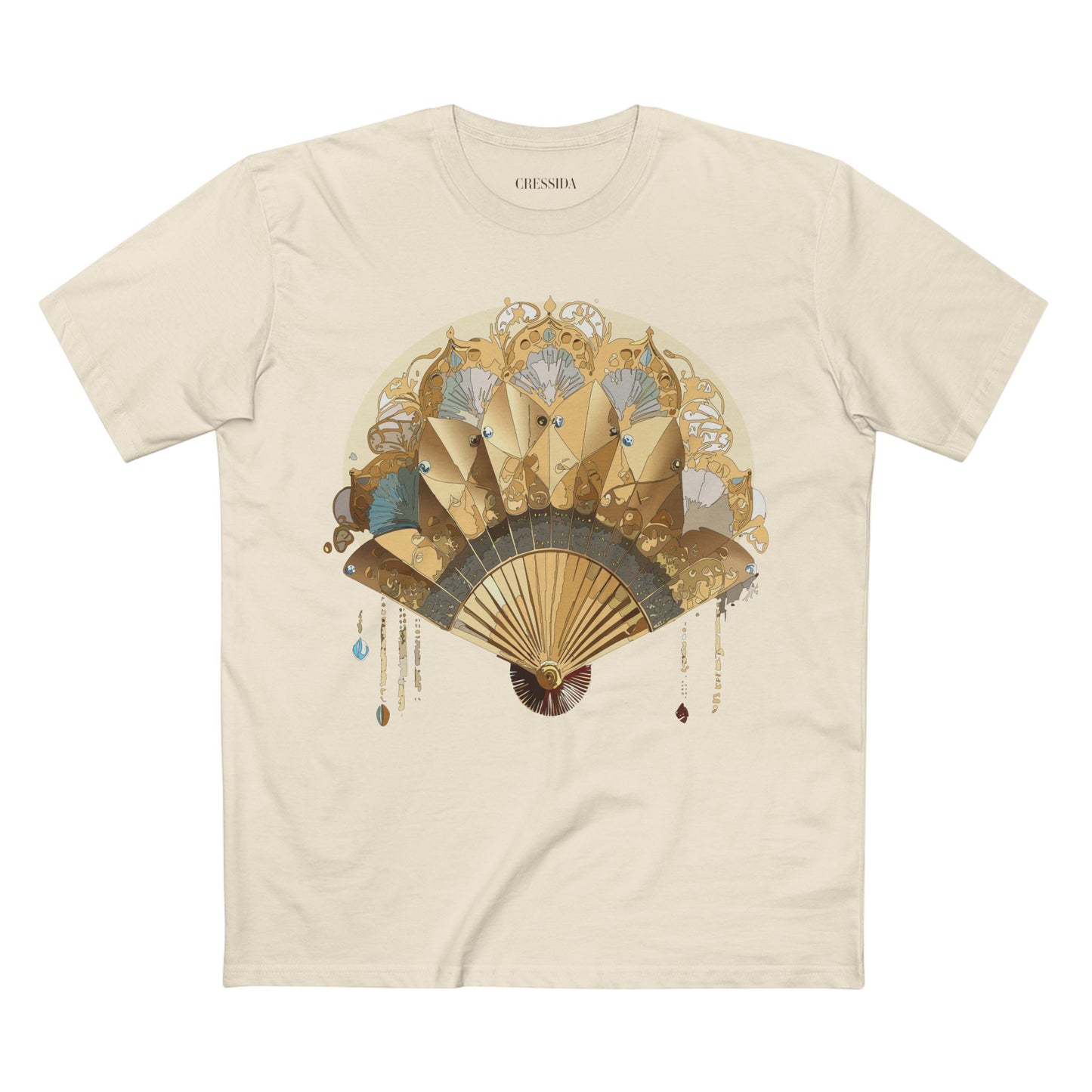 Fan shirt, Shirt with Fan, Tee Shirt with Antique Fan