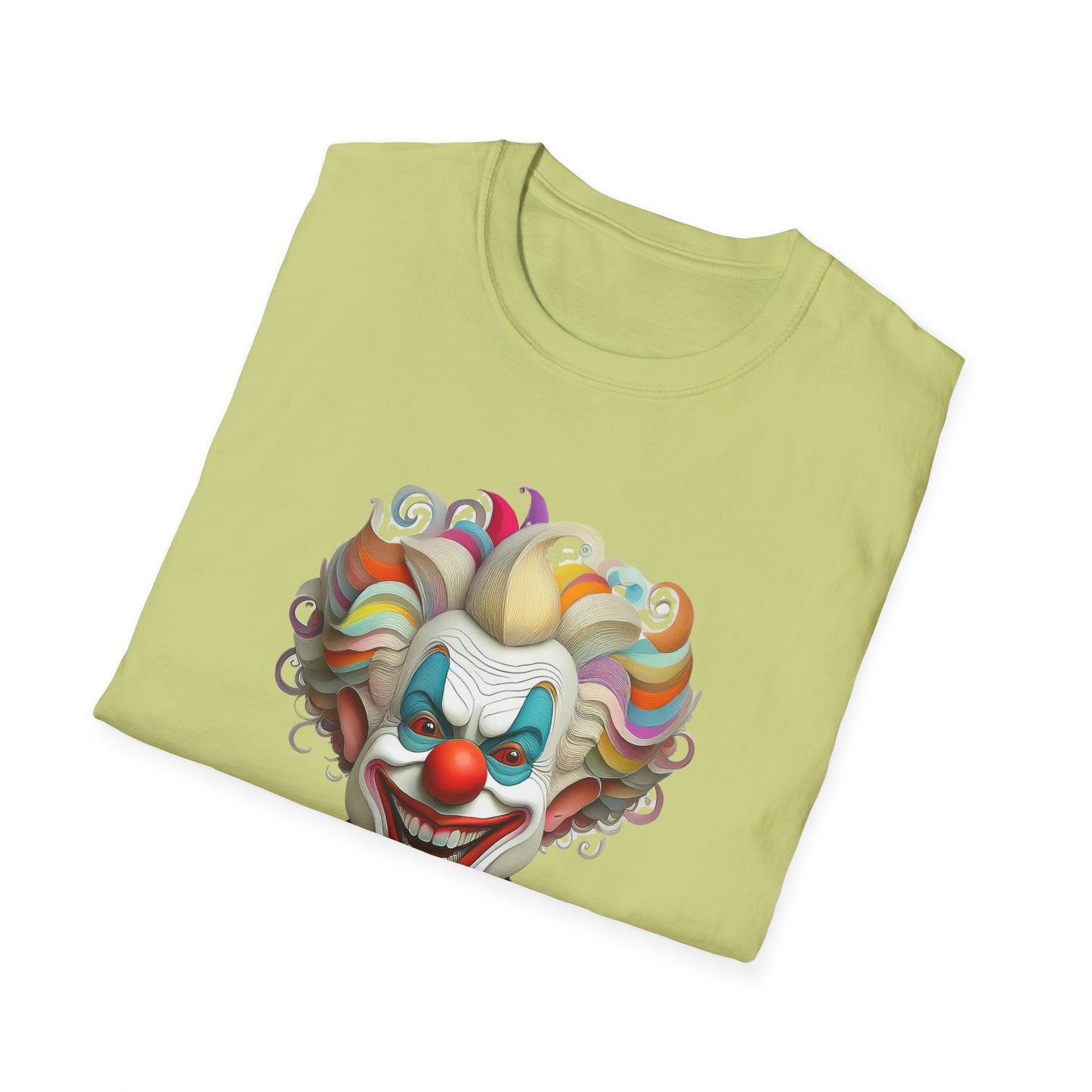 Clown Shirt, T Shirt with Clown, Funny Man Shirt, Tee Shirt with Funny Man, Circus Shirt, Shirt with Circus, Scary Man Shirt, Shirt with Scary Man