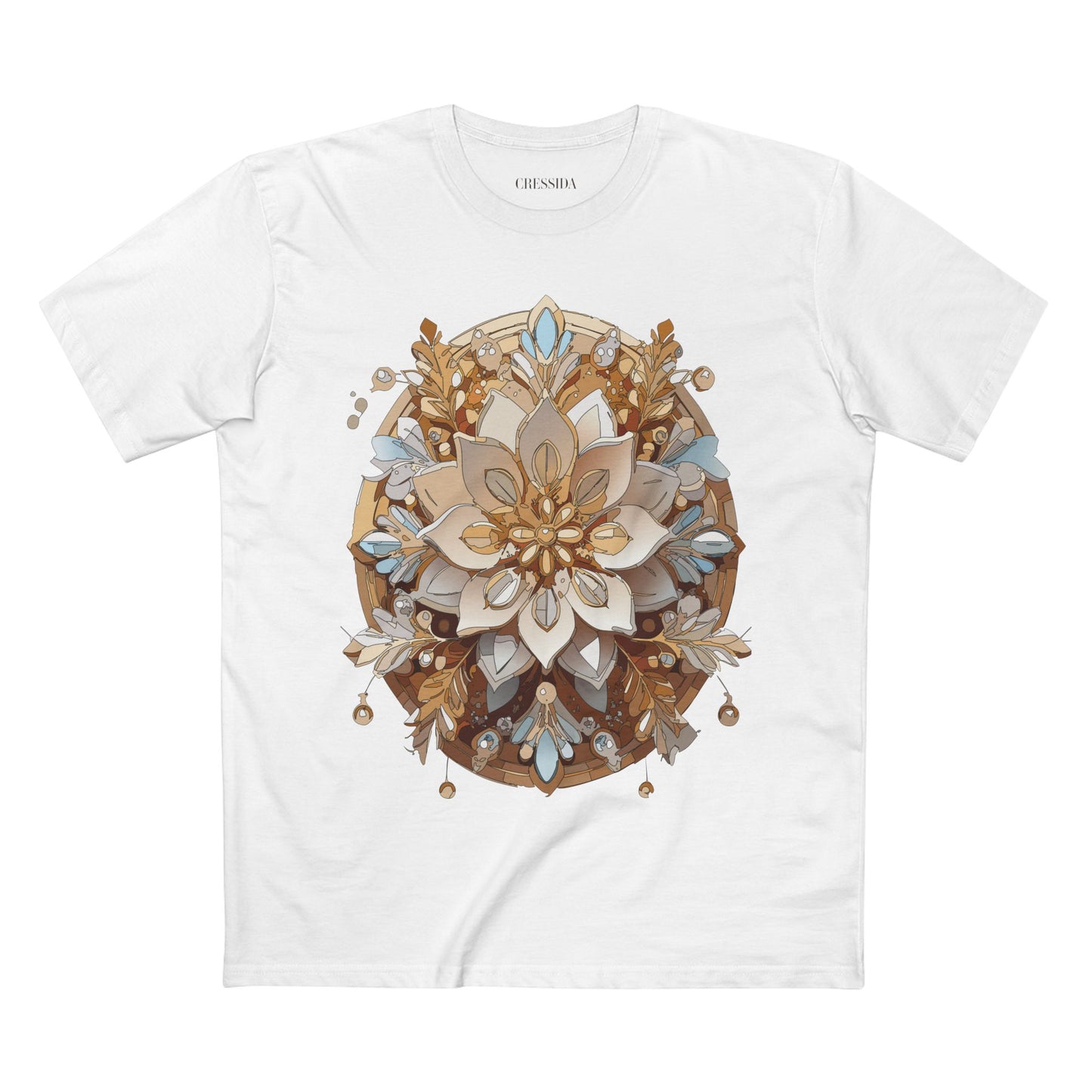 Floral Shirt, Shirt with Flower, Tee Shirt with Antique Flower