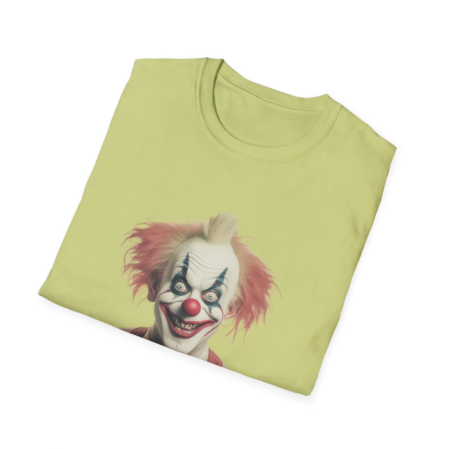 Clown Shirt, T Shirt with Clown, Funny Man Shirt, Tee Shirt with Funny Man, Circus Shirt, Shirt with Circus, Scary Man Shirt, Shirt with Scary Man