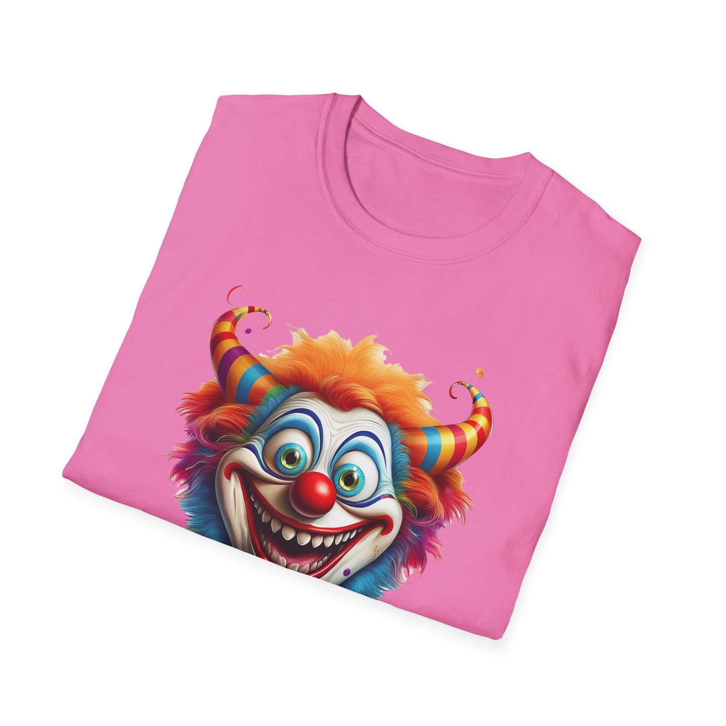Clown Shirt, T Shirt with Clown, Funny Man Shirt, Tee Shirt with Funny Man, Circus Shirt, Shirt with Circus, Scary Man Shirt, Shirt with Scary Man