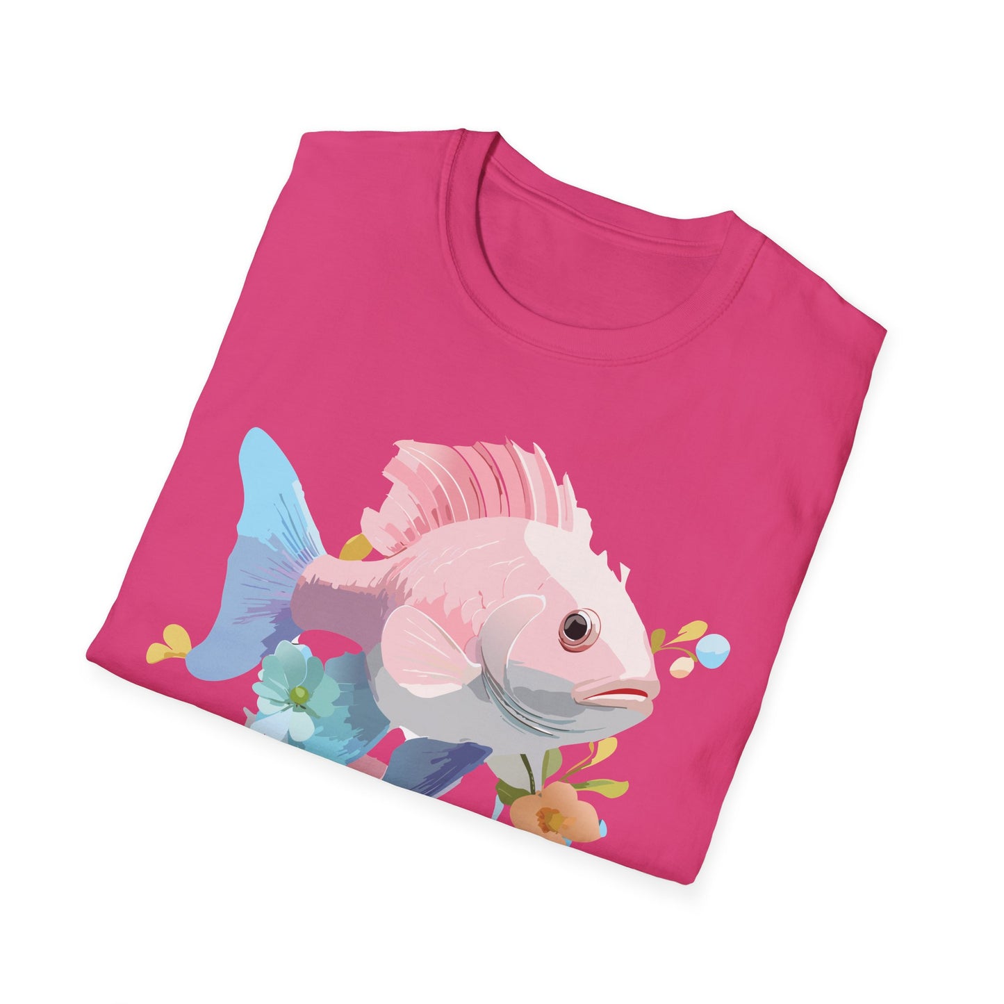 Fish Art Design Shirt, T Shirt with Fish, Graphic Shirt, Tee Shirt with Graphic Design, Shirt with Fish Graphic Art