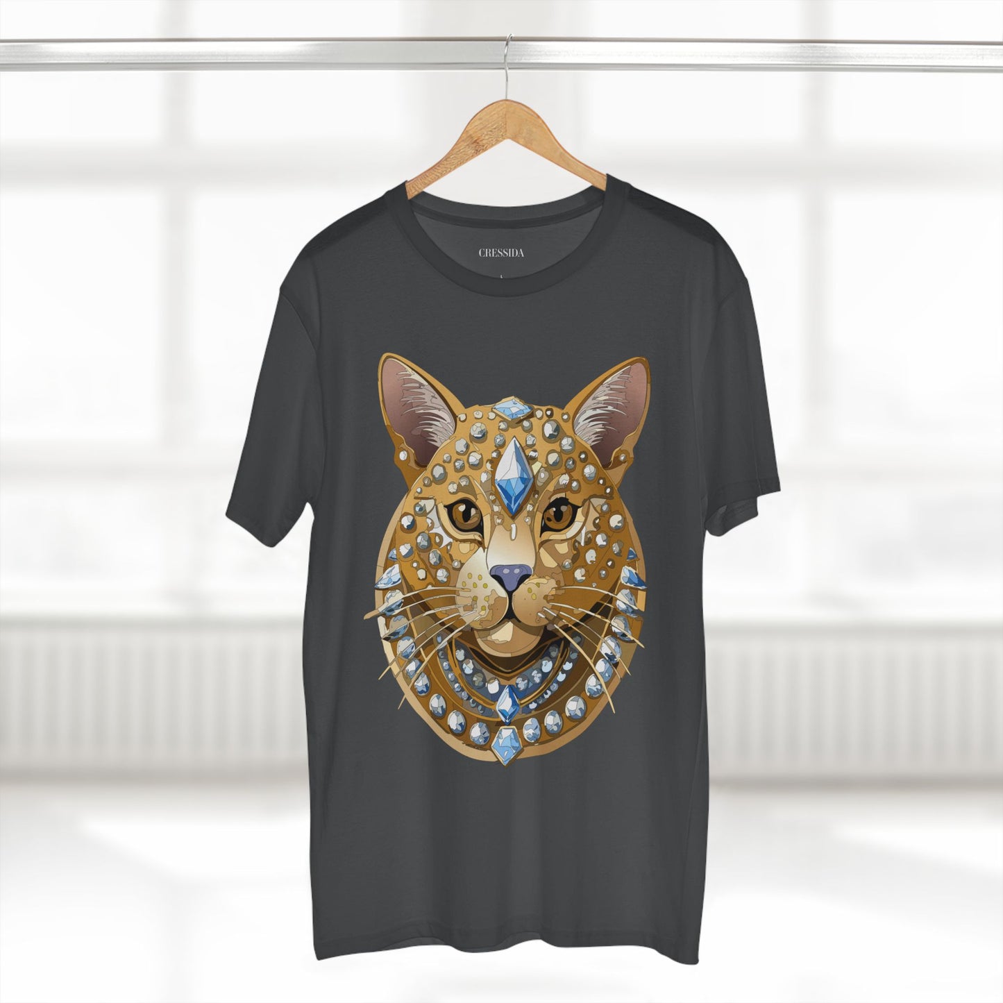 Unisex Premium Cotton Tee Shirt With Antique Animal Medallion Design
