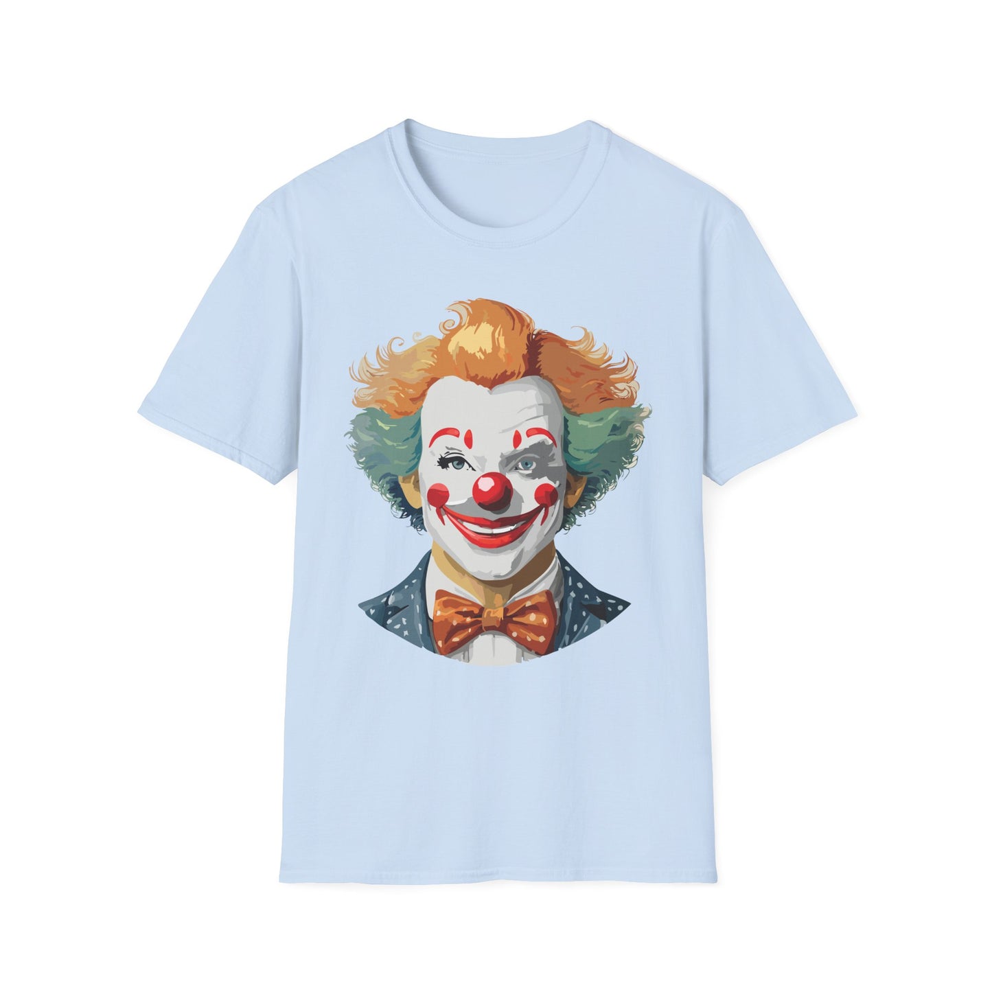Clown Shirt, T Shirt with Clown, Funny Man Shirt, Tee Shirt with Funny Man, Circus Shirt, Shirt with Circus, Scary Man Shirt, Shirt with Scary Man