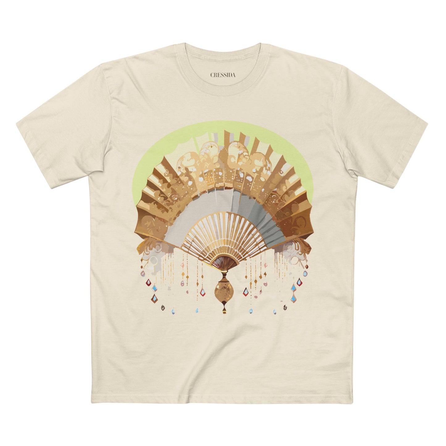 Fan shirt, Shirt with Fan, Tee Shirt with Antique Fan