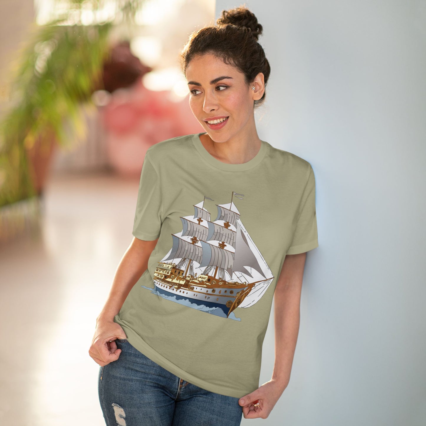 Organic T-shirt with Ship