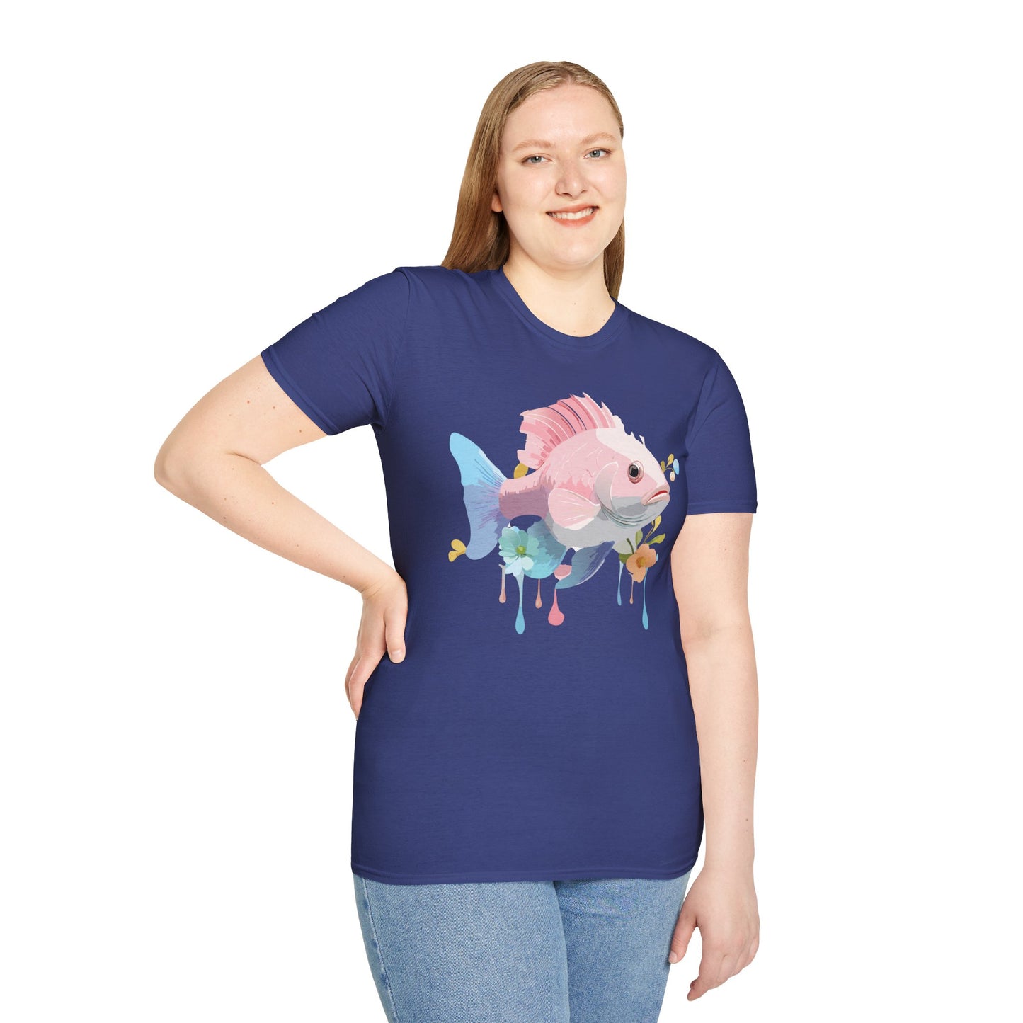 Fish Art Design Shirt, T Shirt with Fish, Graphic Shirt, Tee Shirt with Graphic Design, Shirt with Fish Graphic Art