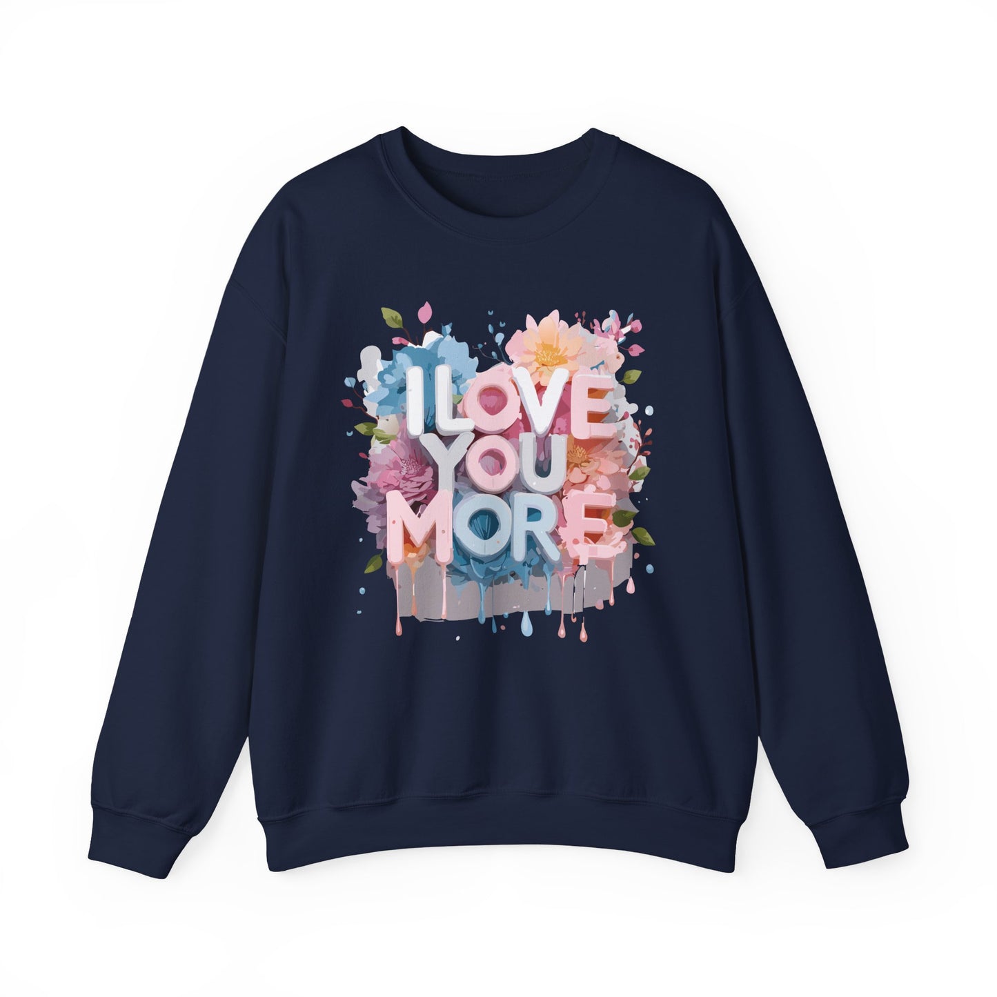 Floral Love Sweatshirt, Valentine's Day Sweatshirt, Love Flower Sweatshirt