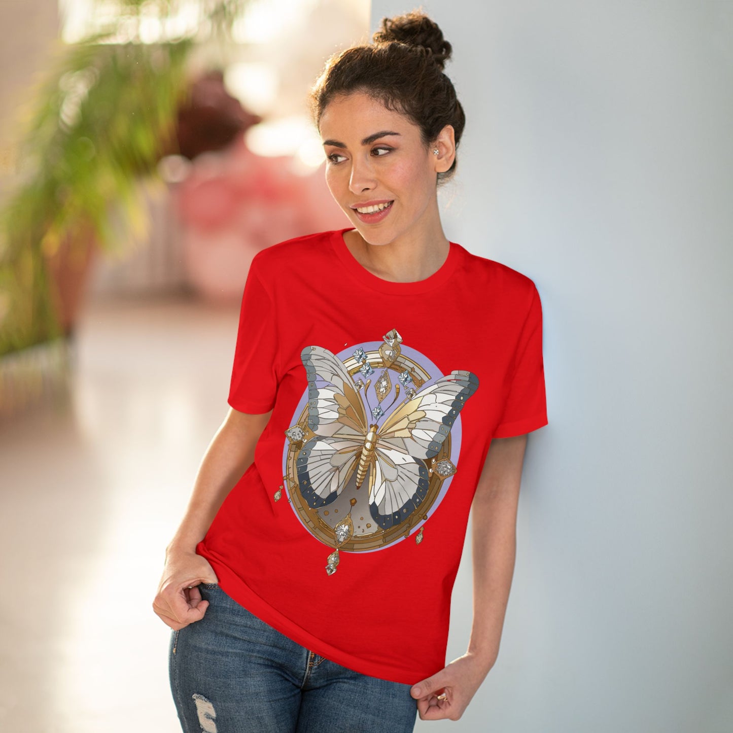 Organic T-shirt with Butterfly