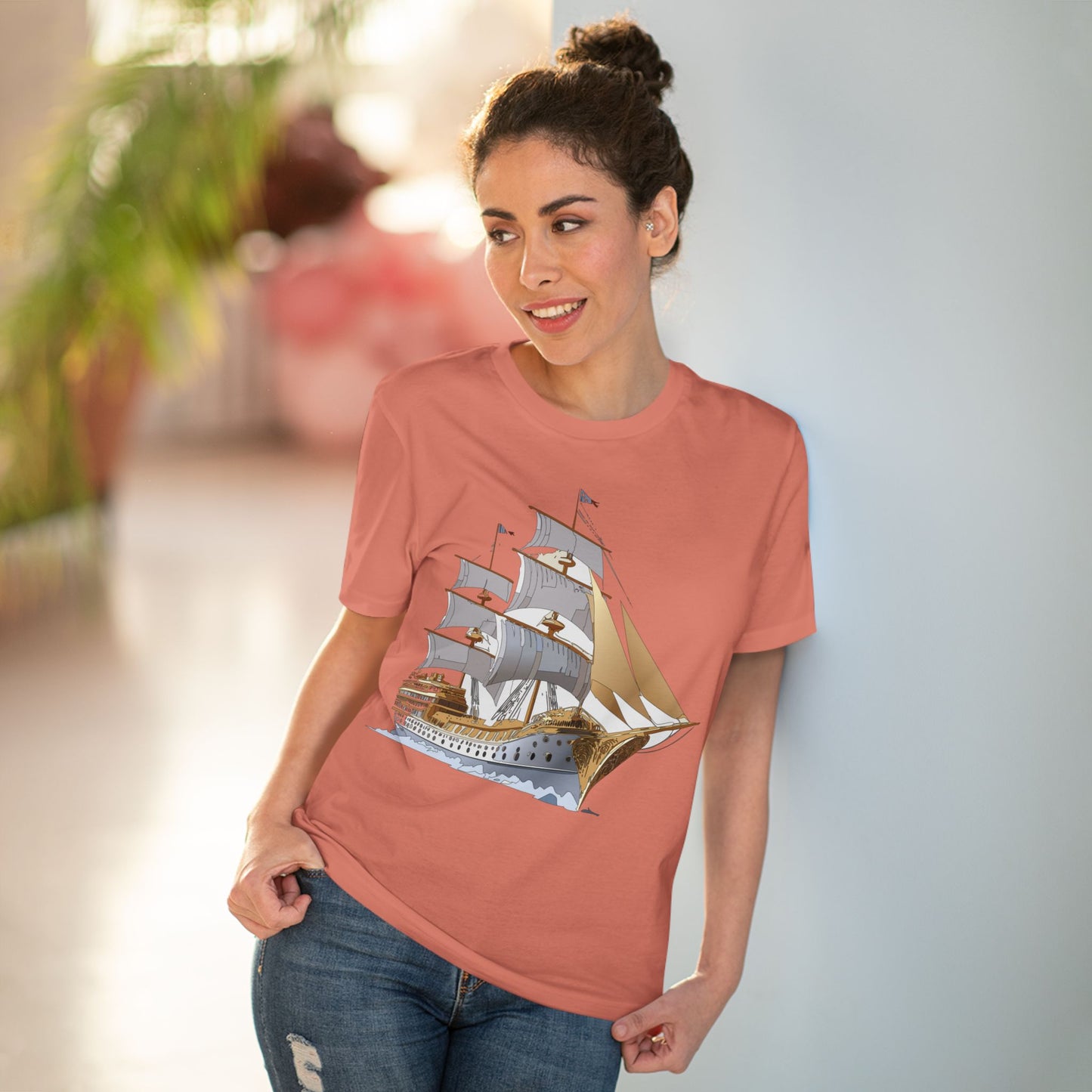 Organic T-shirt with Ship