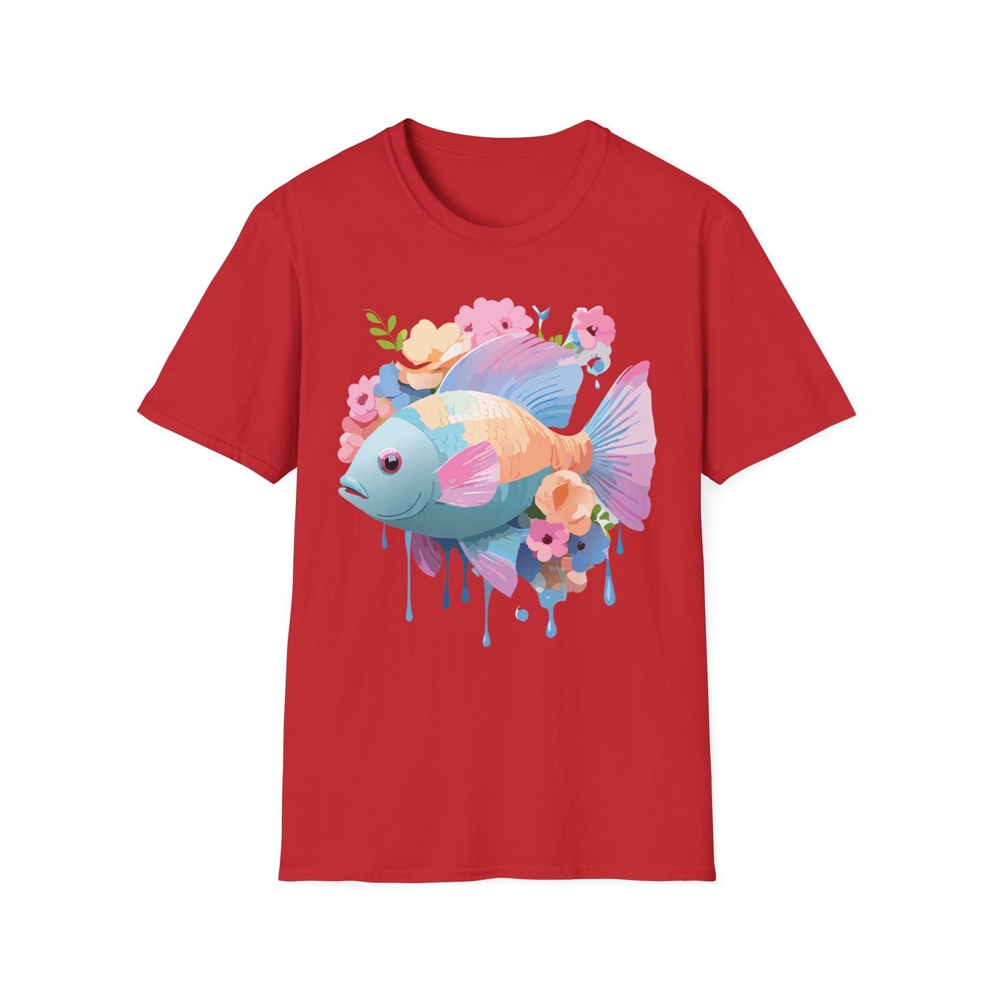 Fish Art Design Shirt, T Shirt with Fish, Graphic Shirt, Tee Shirt with Graphic Design, Shirt with Fish Graphic Art