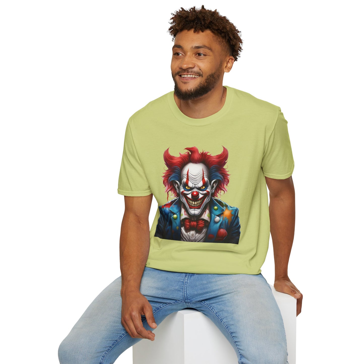 Clown Shirt, T Shirt with Clown, Funny Man Shirt, Tee Shirt with Funny Man, Circus Shirt, Shirt with Circus, Scary Man Shirt, Shirt with Scary Man