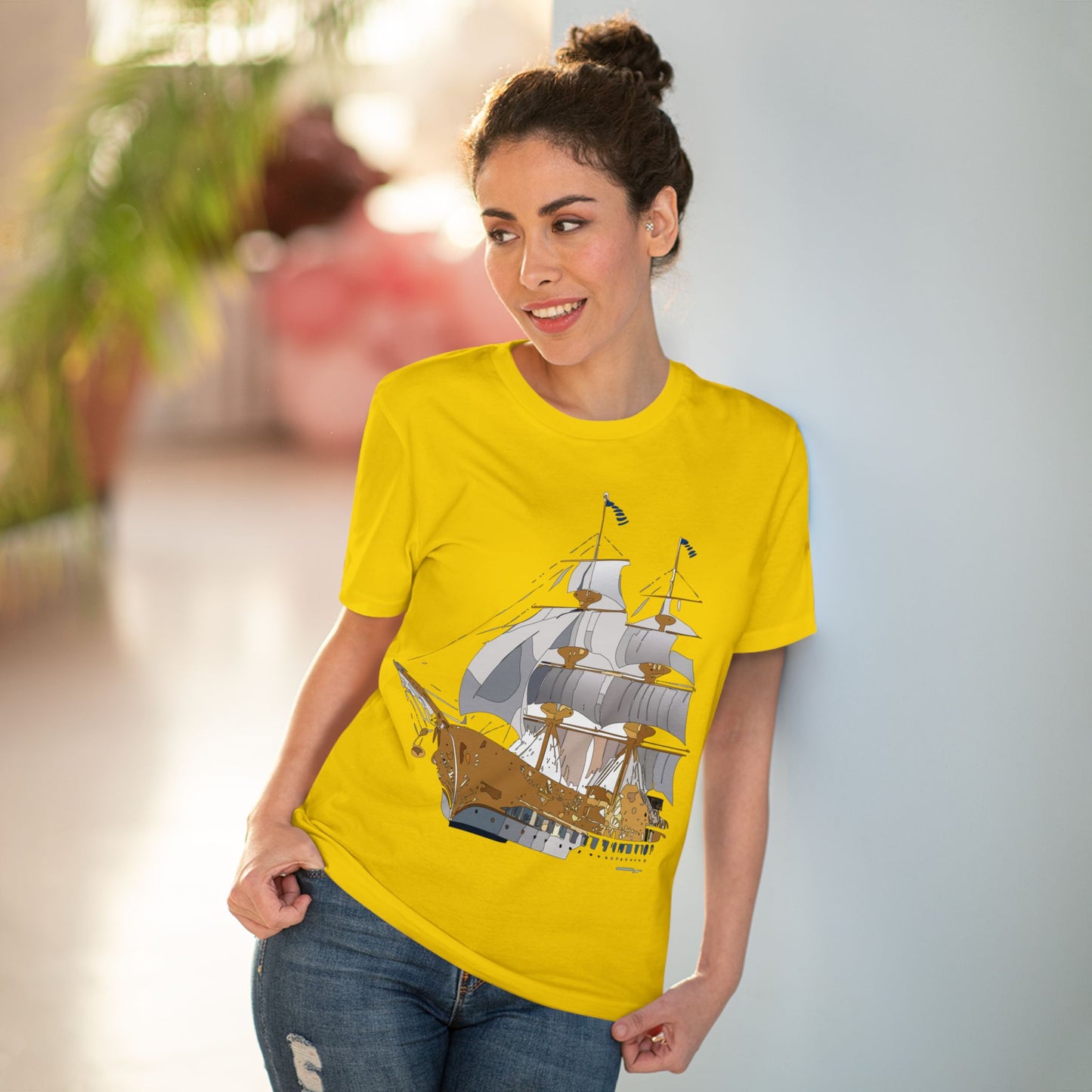 Organic T-shirt with Ship