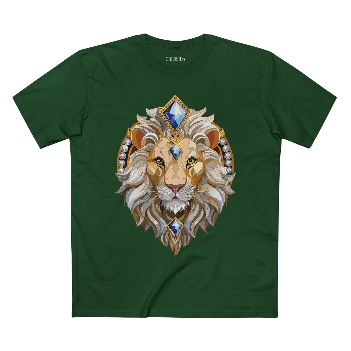 Unisex Animal Medallion Graphic Tee 100 Percent Cotton Premium Shirt