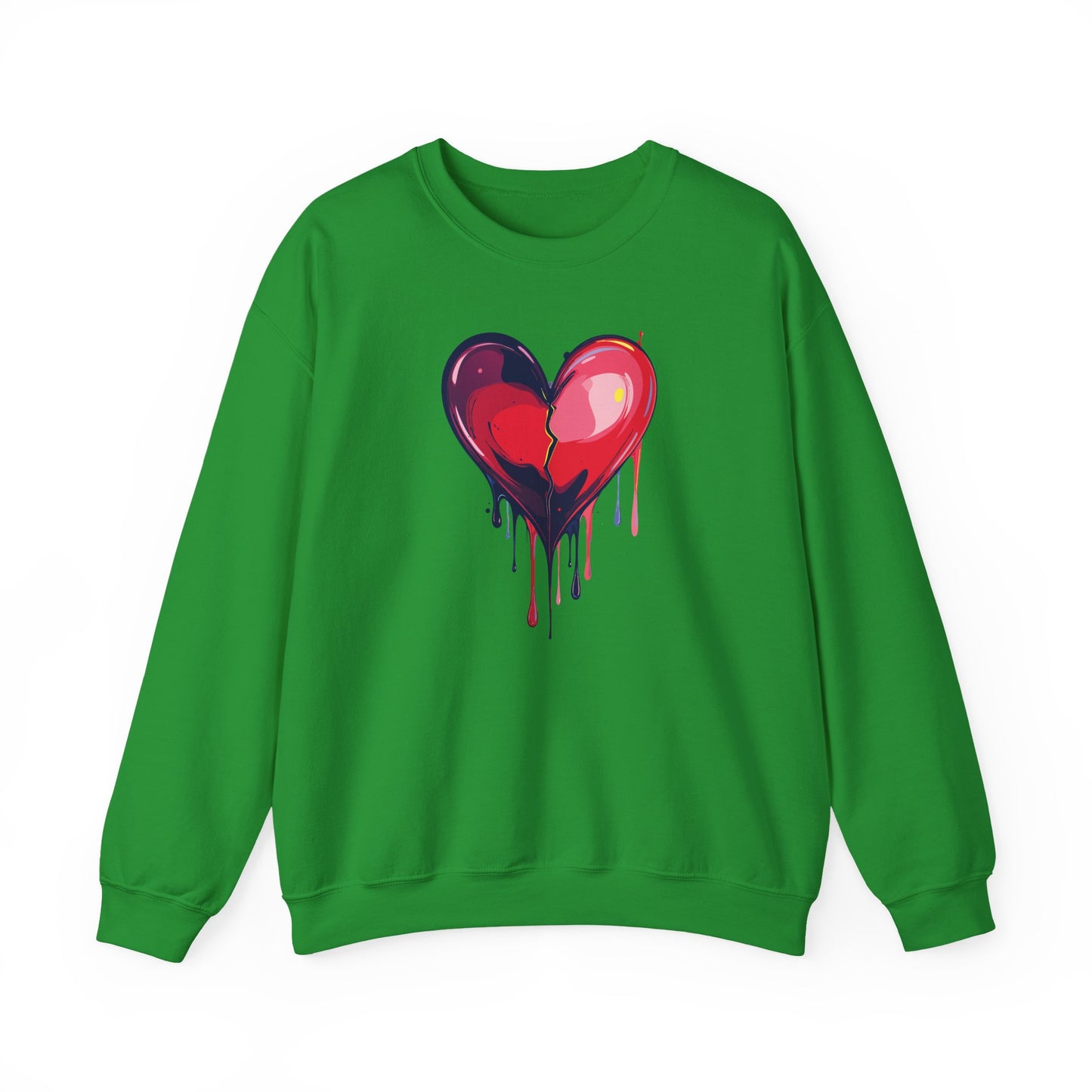 Big Red Heart Sweatshirt, Floral Red Heart Sweatshirt, Floral Love Sweatshirt, Valentine's Day Sweatshirt, Heart Floral Sweatshirt 118