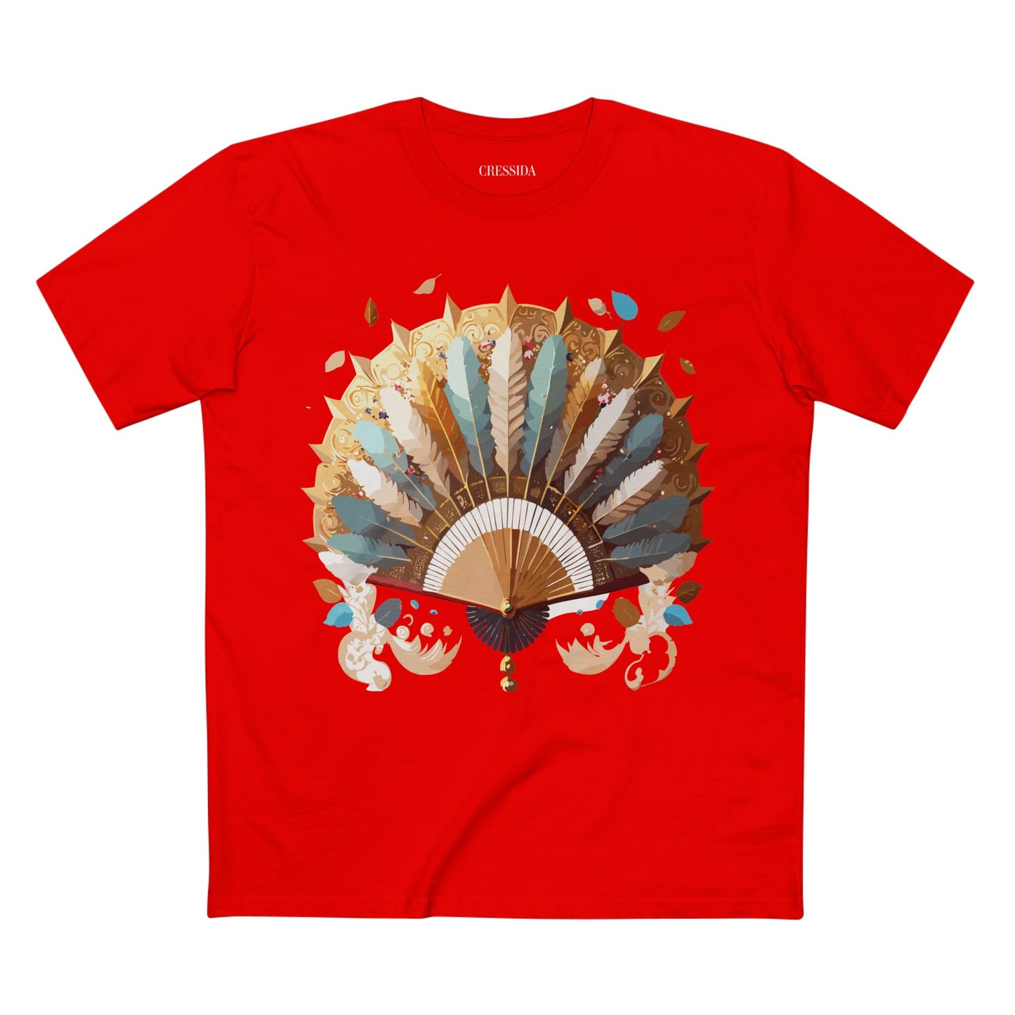 Fan shirt, Shirt with Fan, Tee Shirt with Antique Fan