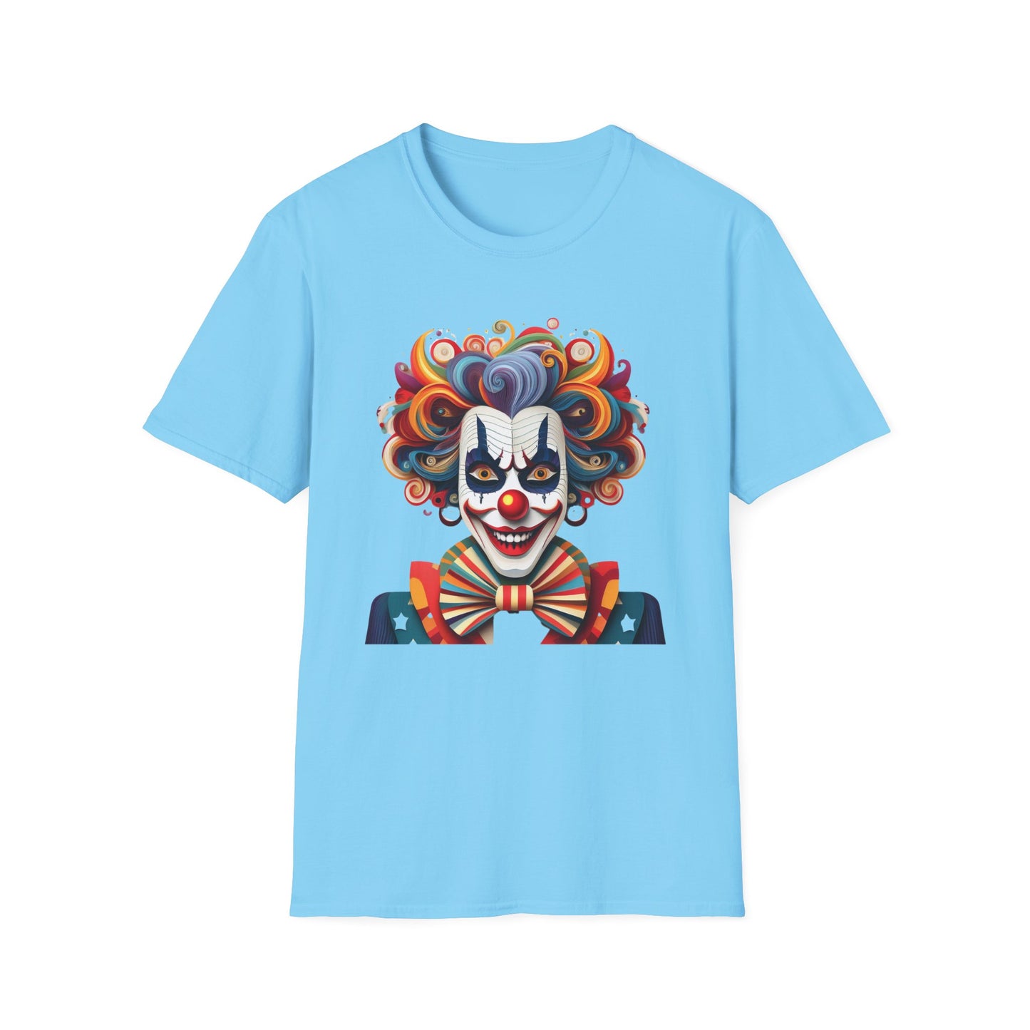 Clown Shirt, T Shirt with Clown, Funny Man Shirt, Tee Shirt with Funny Man, Circus Shirt, Shirt with Circus, Scary Man Shirt, Shirt with Scary Man