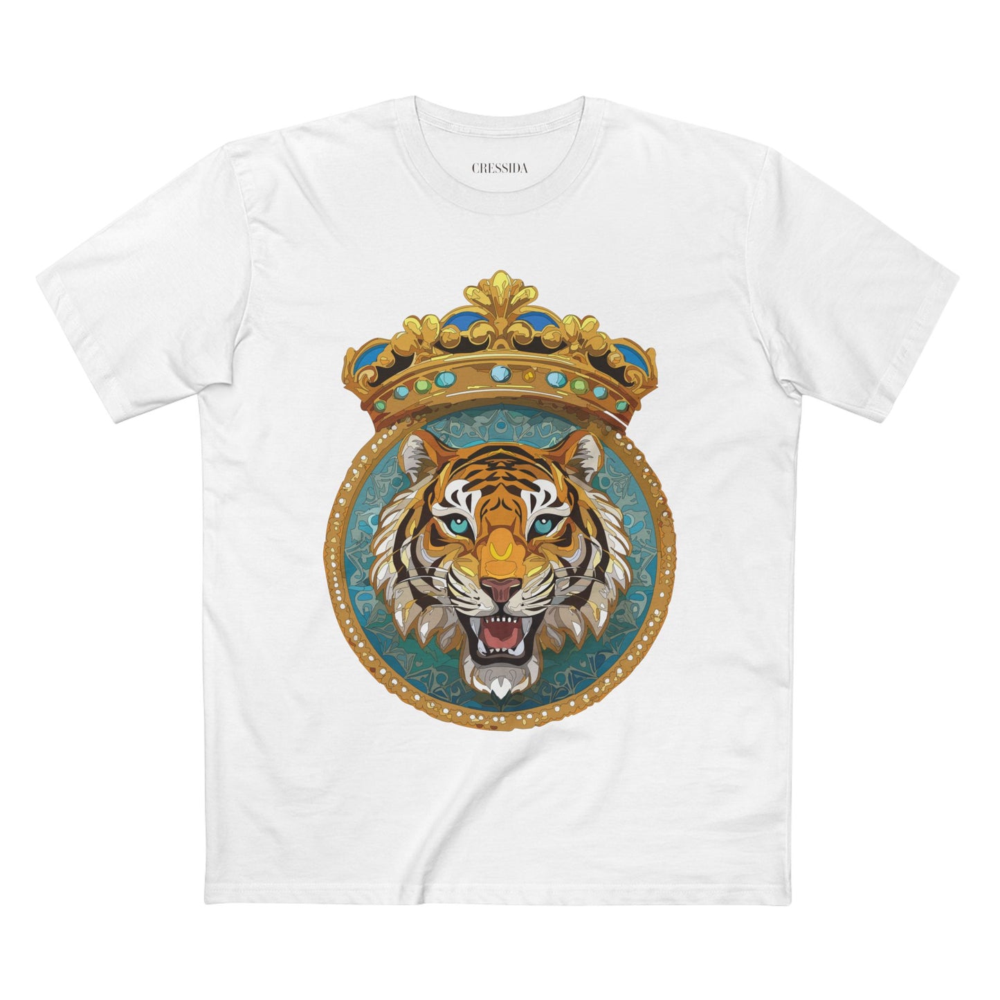 Unisex Animal Art Tee With Antique Medallion Design Premium Cotton Shirt