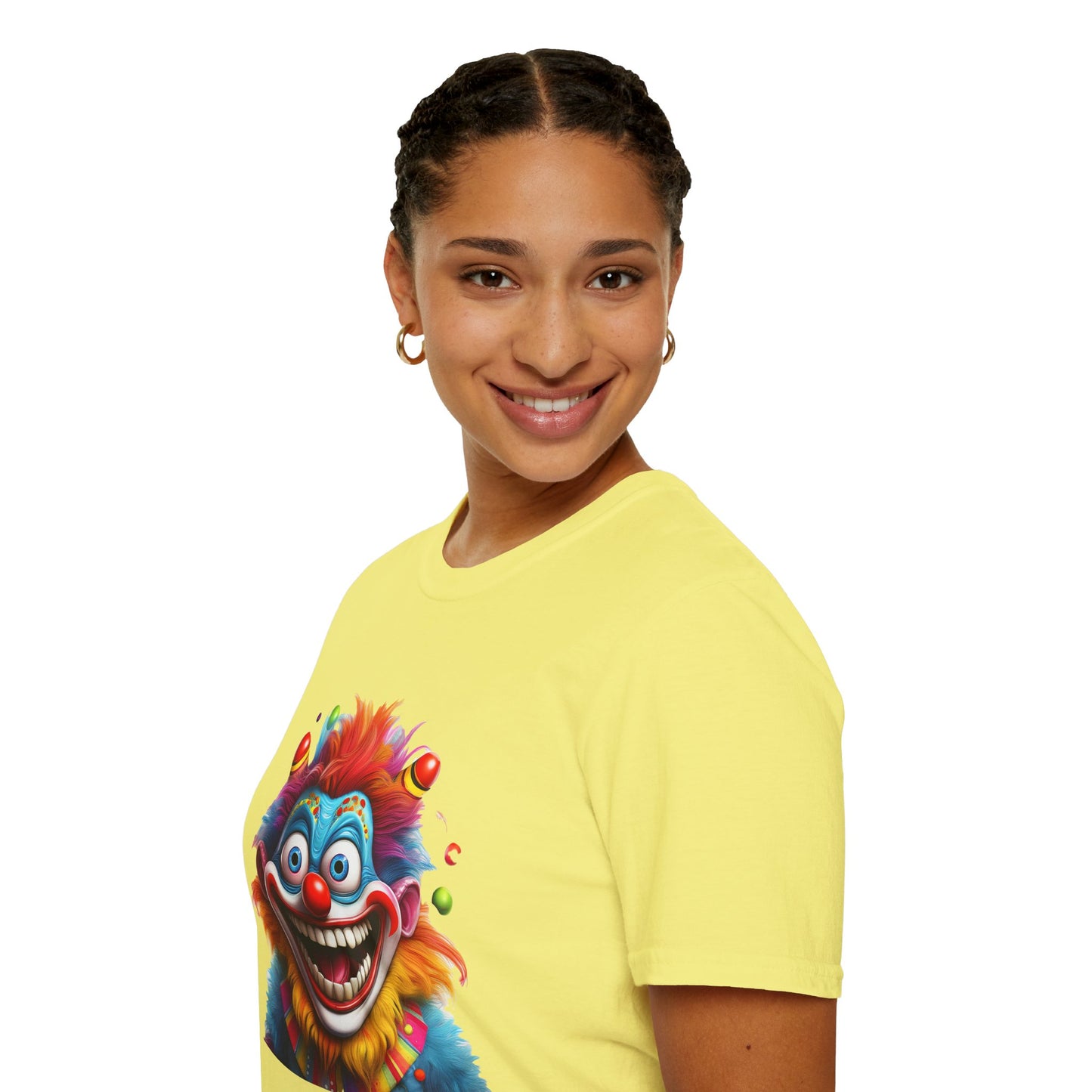 Clown Shirt, T Shirt with Clown, Funny Man Shirt, Tee Shirt with Funny Man, Circus Shirt, Shirt with Circus, Scary Man Shirt, Shirt with Scary Man