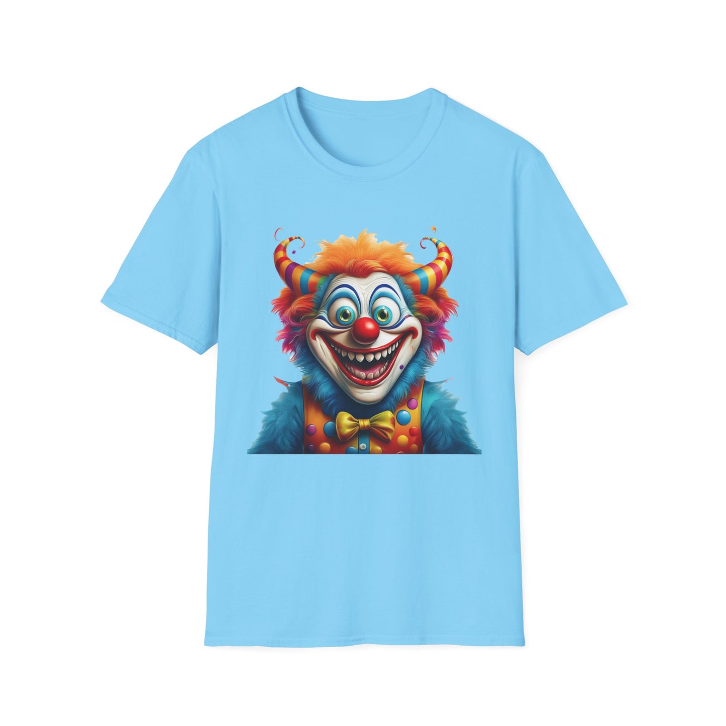 Clown Shirt, T Shirt with Clown, Funny Man Shirt, Tee Shirt with Funny Man, Circus Shirt, Shirt with Circus, Scary Man Shirt, Shirt with Scary Man